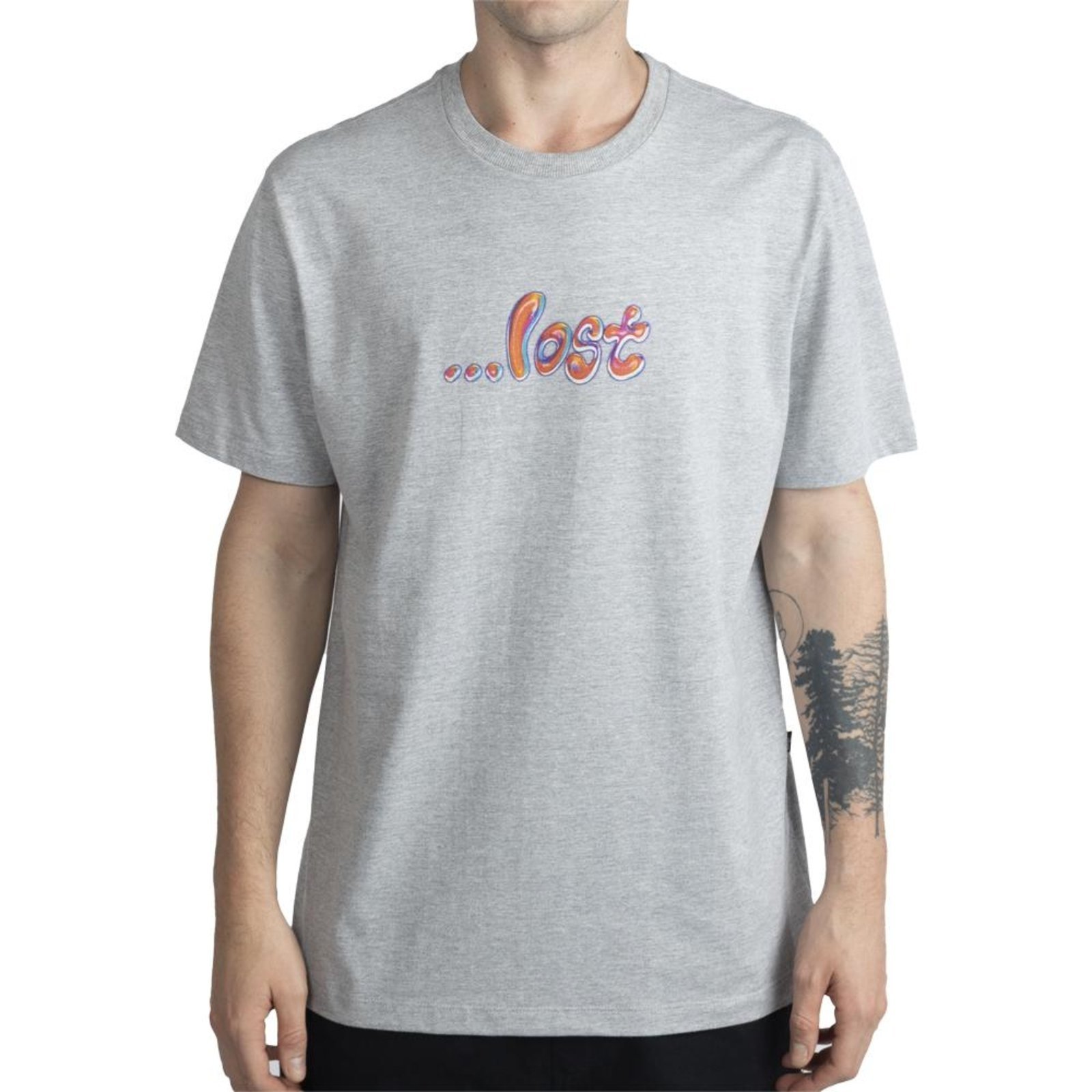Camiseta Lost Liquify WT23 Masculina Mescla Medio
