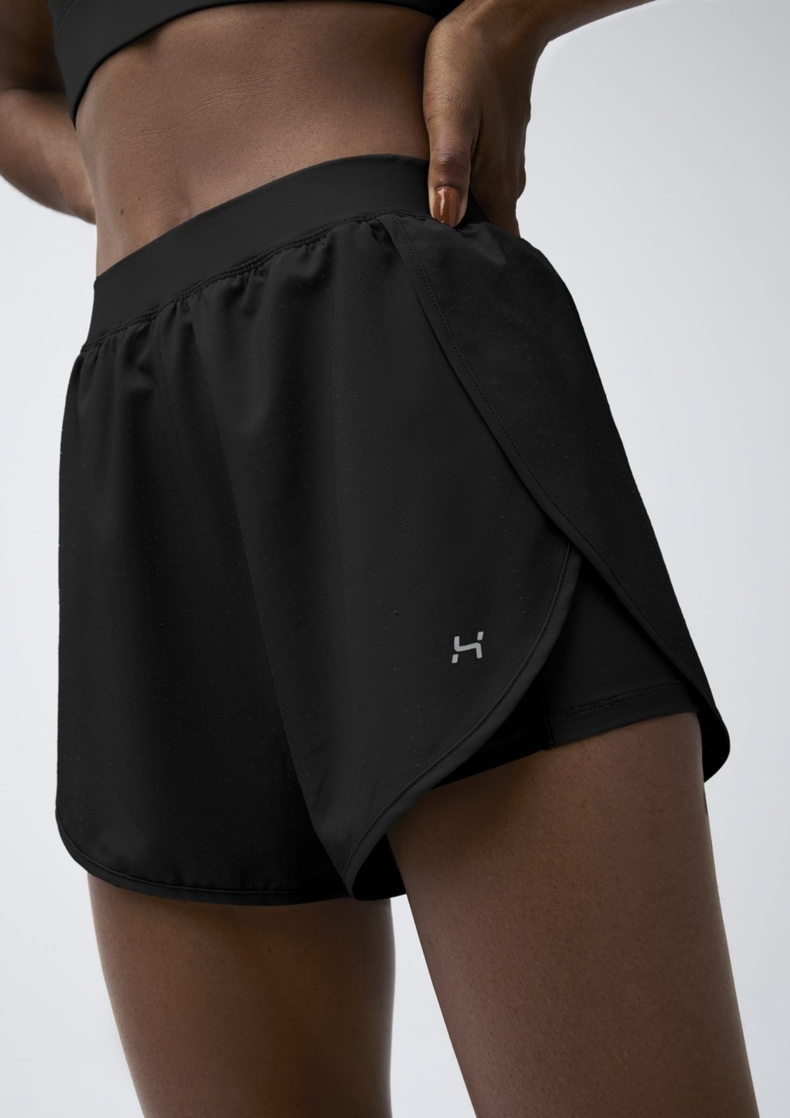 Shorts Esportivo Feminino Runner Texturizado Hering