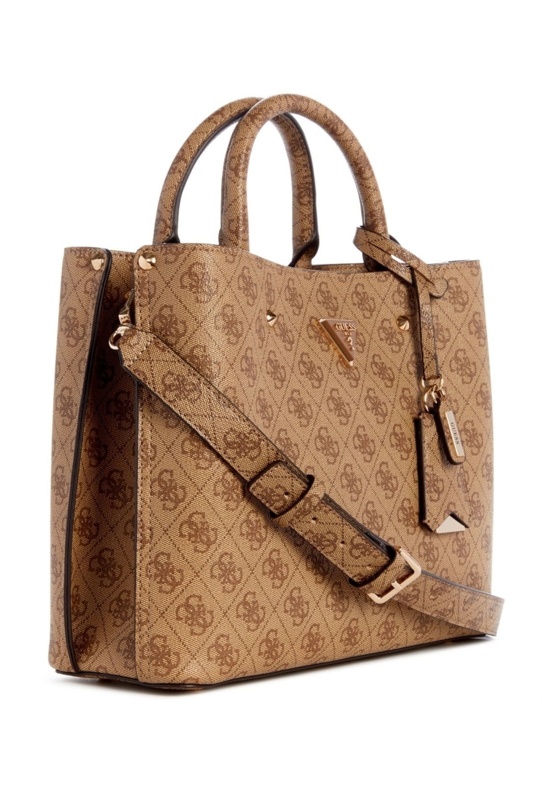 Vista 3 Bolsa Guess Meridian Ii Girlfriend Satchel Bege amarelo Guess amarelo