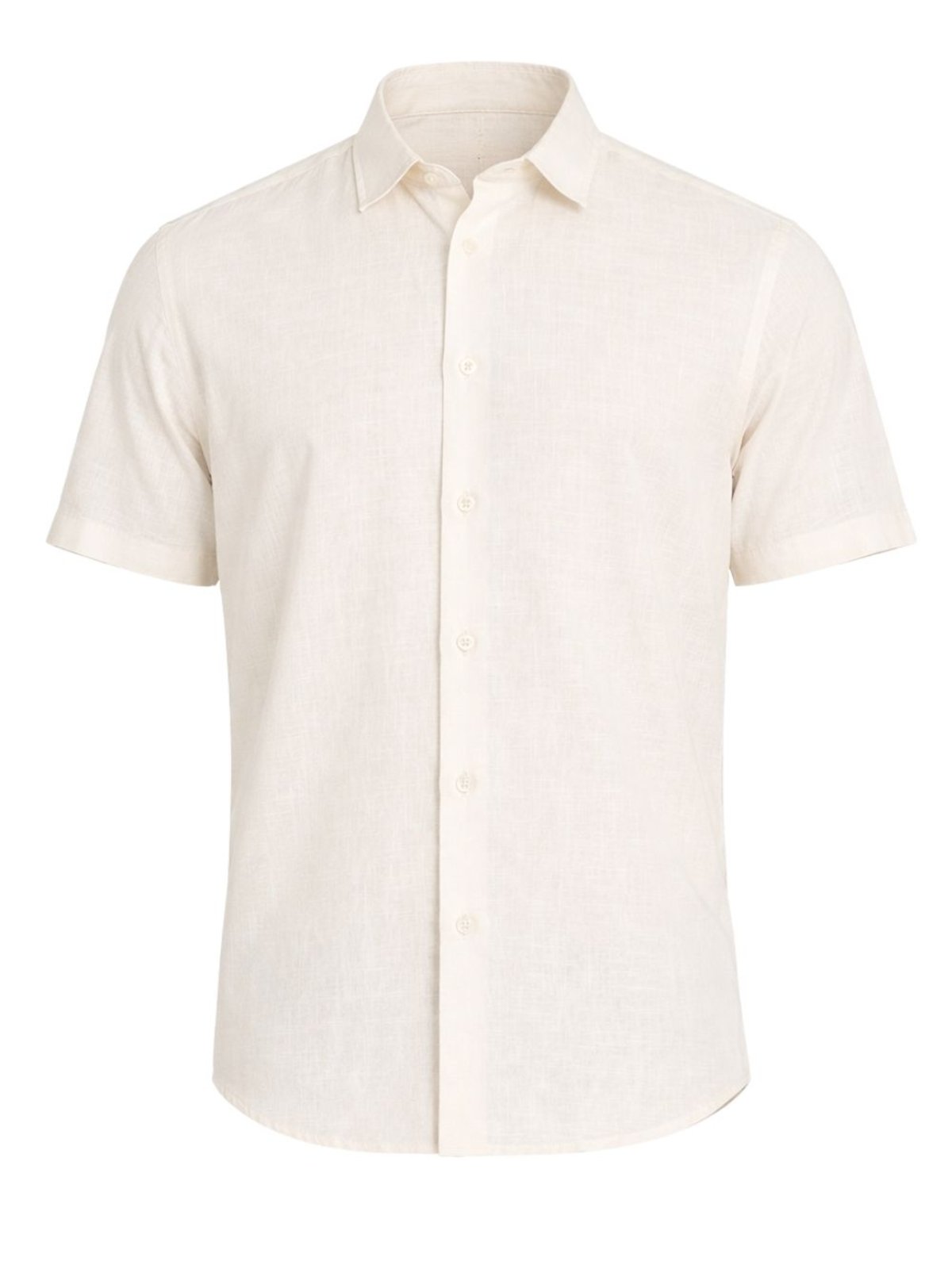 Vista 2 Camisa Masculina Casual Manga Curta Crocker - 50981 bege Crocker bege