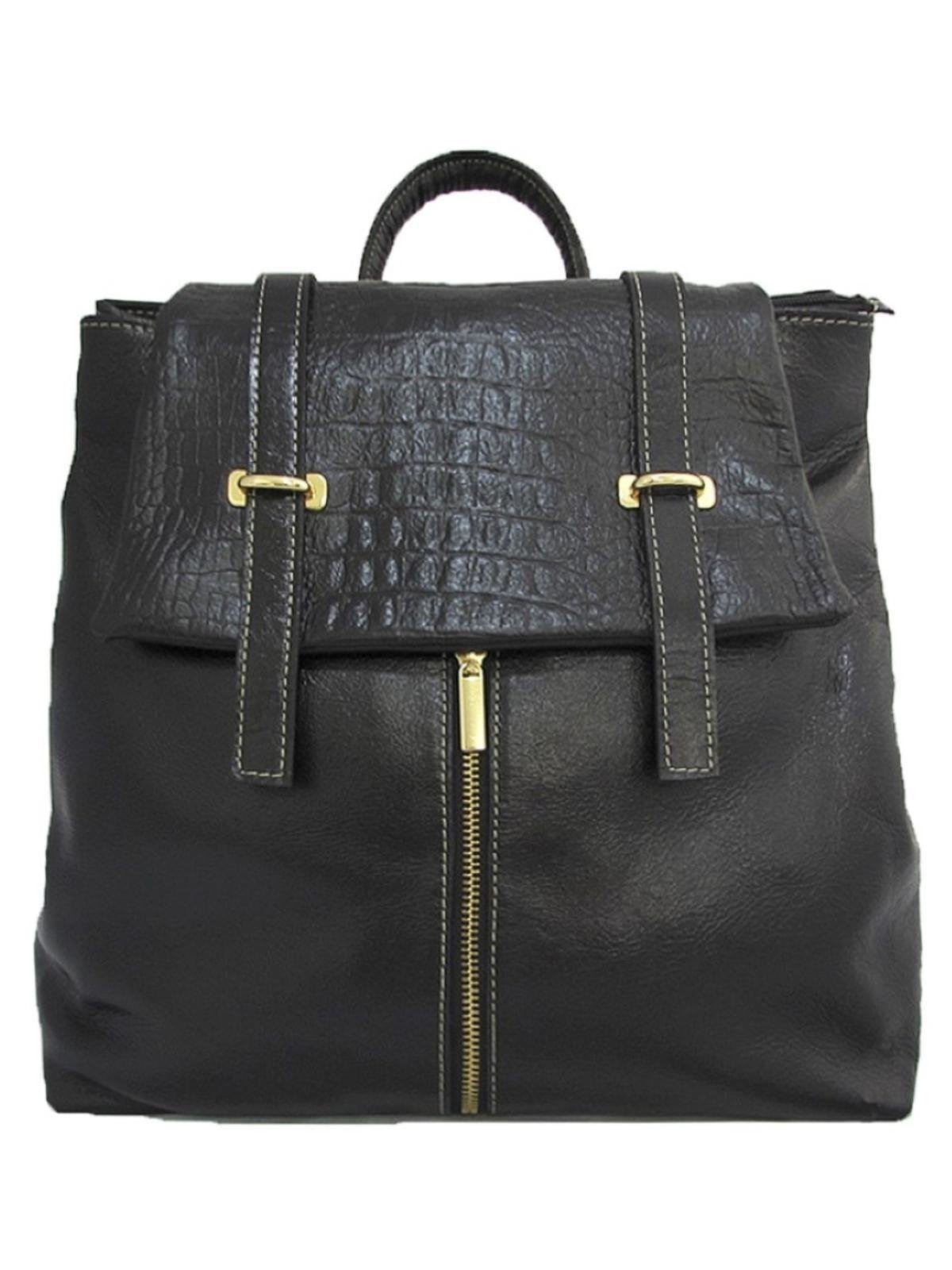 Mochila SN Couros Holanda Preto