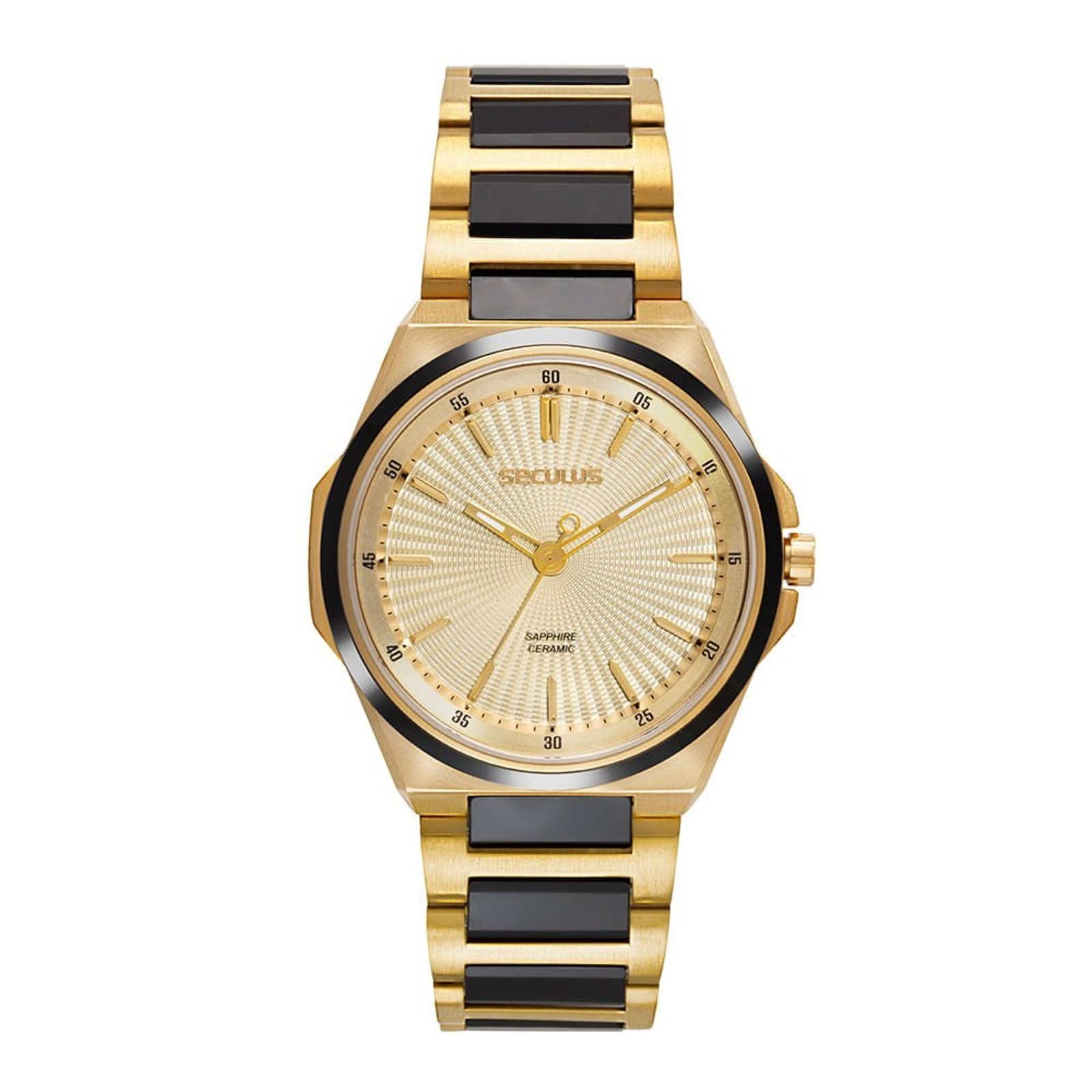 Relógio Seculus Masculino Kyoto Slim Dourado Seculus