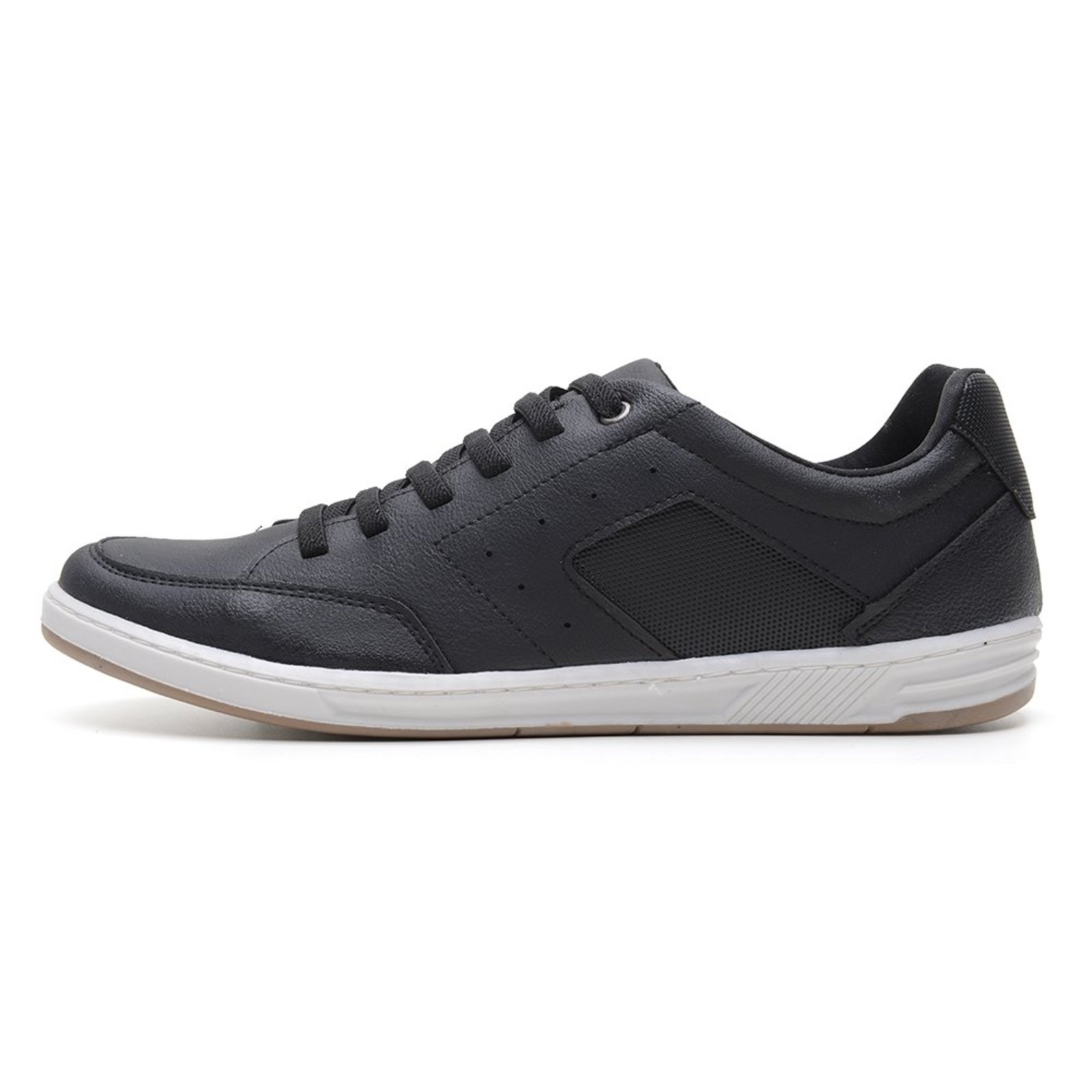 Sapatenis Masculino Casual Conforto Calce Facil Elastico Estilo Tenis Social Rovetto Preto
