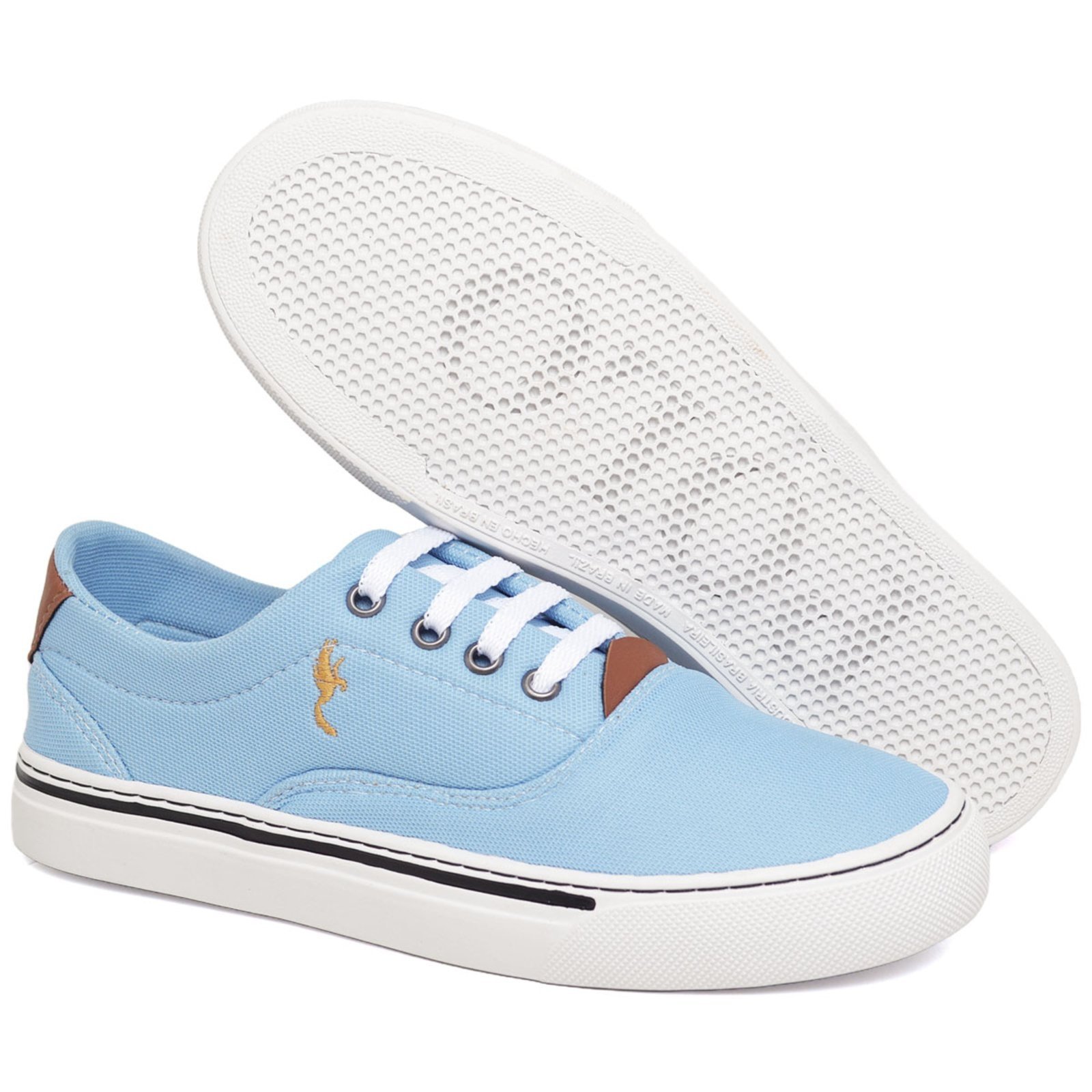 Vista 3 Tênis Feminino Confortável Sola Baixa Polo Blu com Relógio Digital do 33 ao 40 azul Polo Blu azul