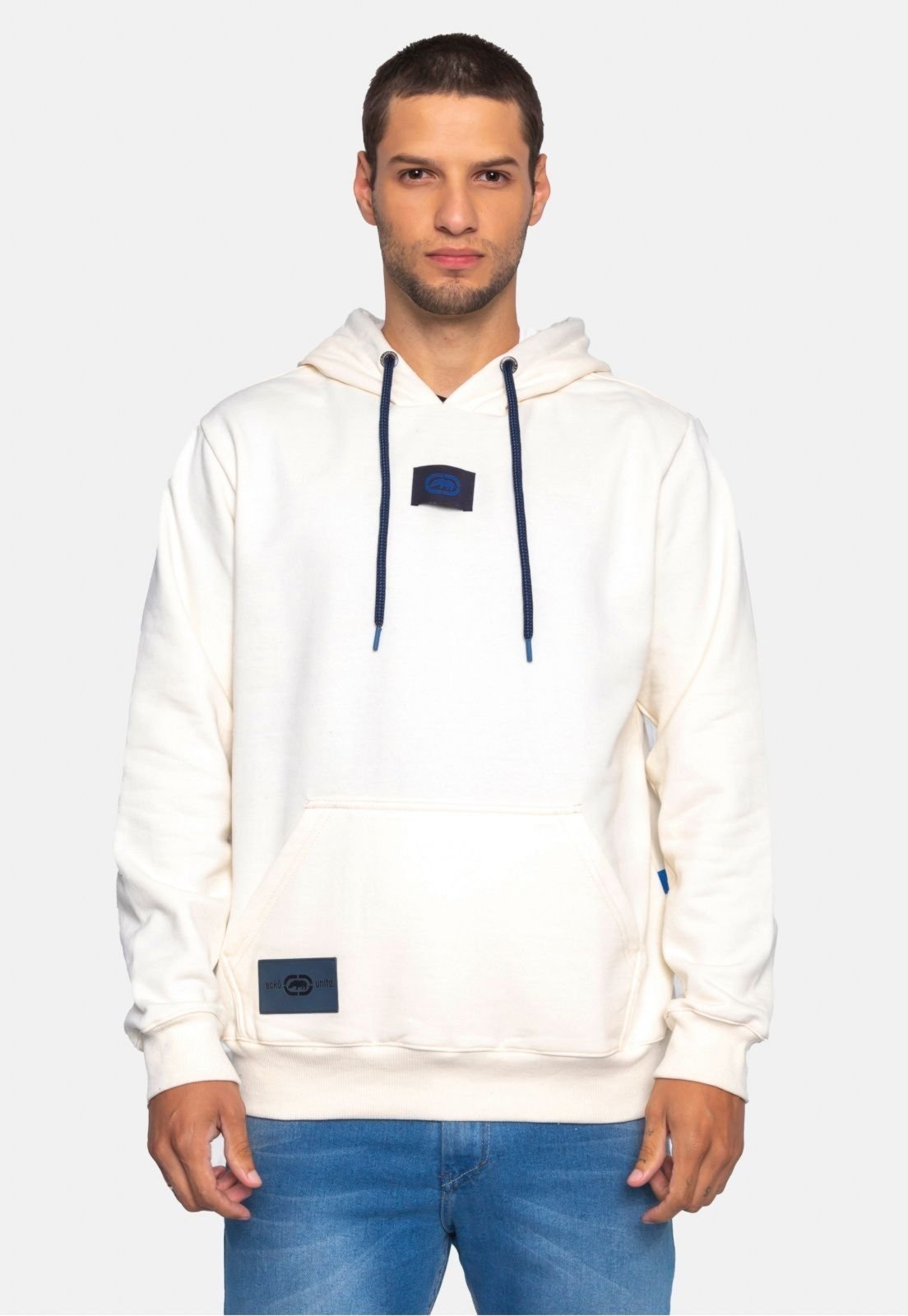 Moletom Ecko Canguru Fechado Off White