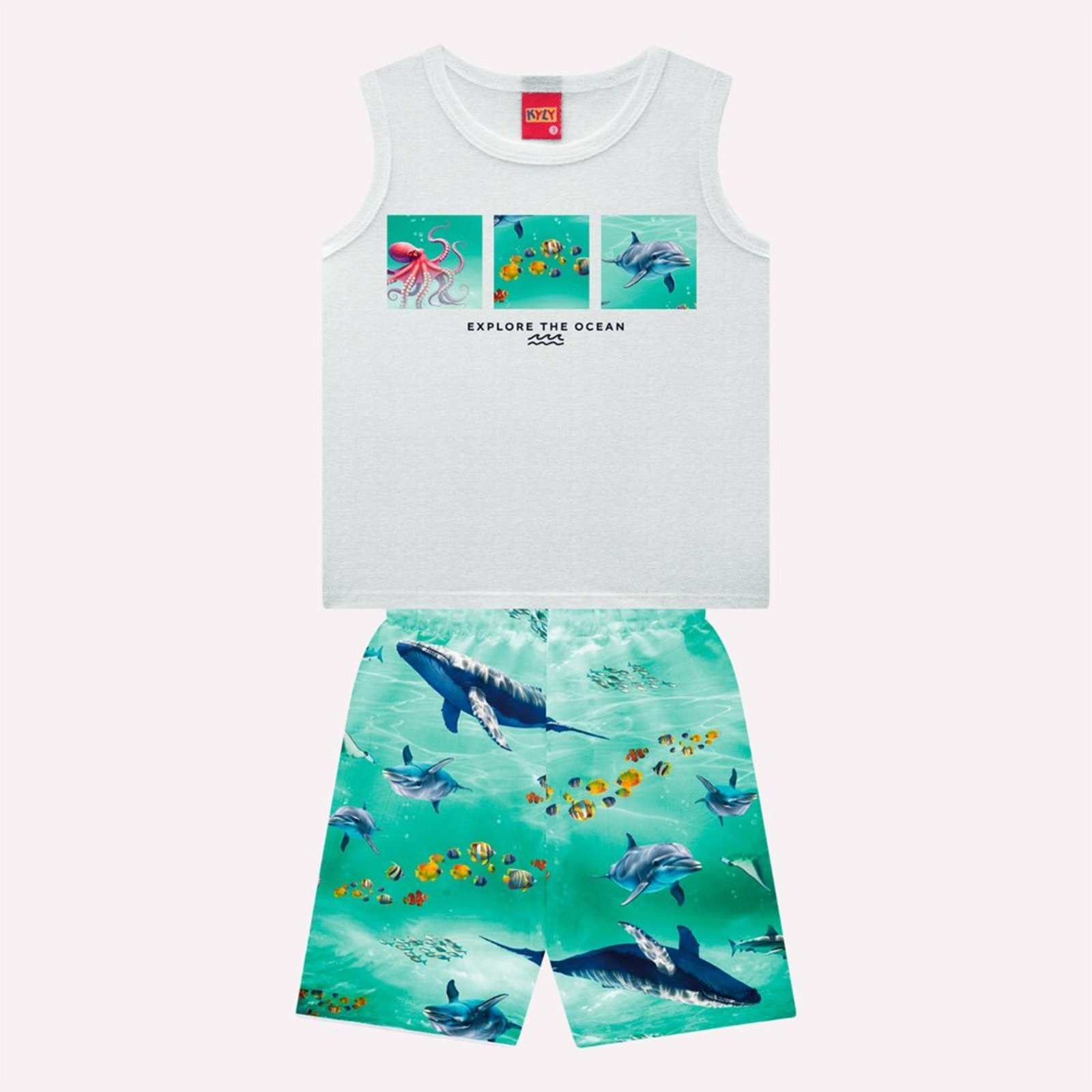 Infantil - Conjunto Menino Fundo do Mar Kyly