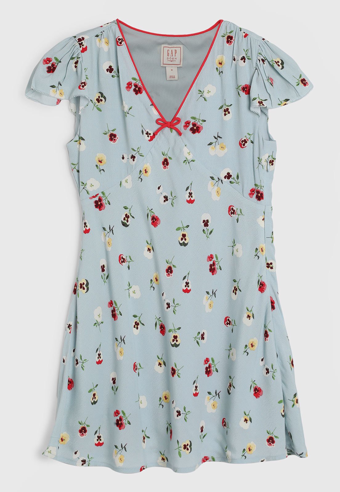 Infantil – Vestido GAP Estampa Floral Azul Claro