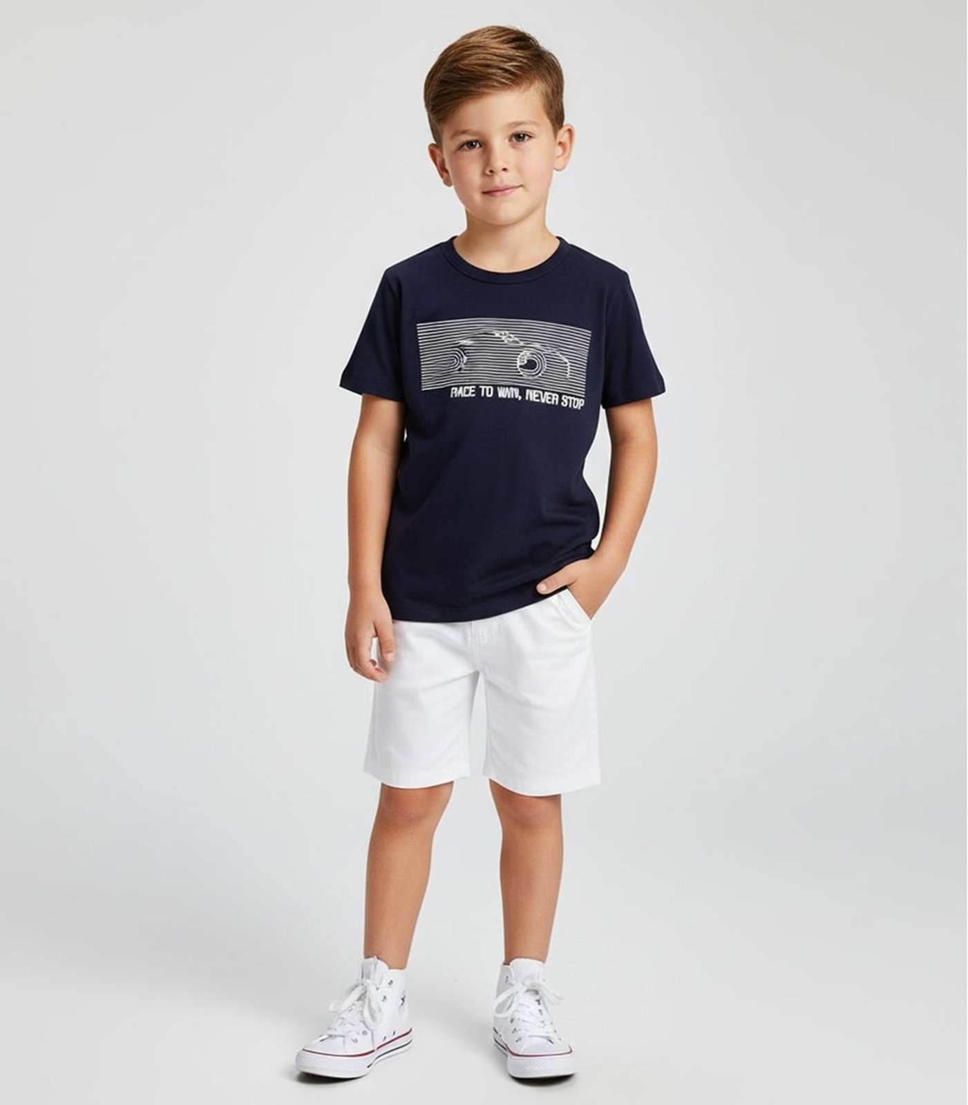 Infantil - Conjunto Camiseta Com Bermuda Select Azul