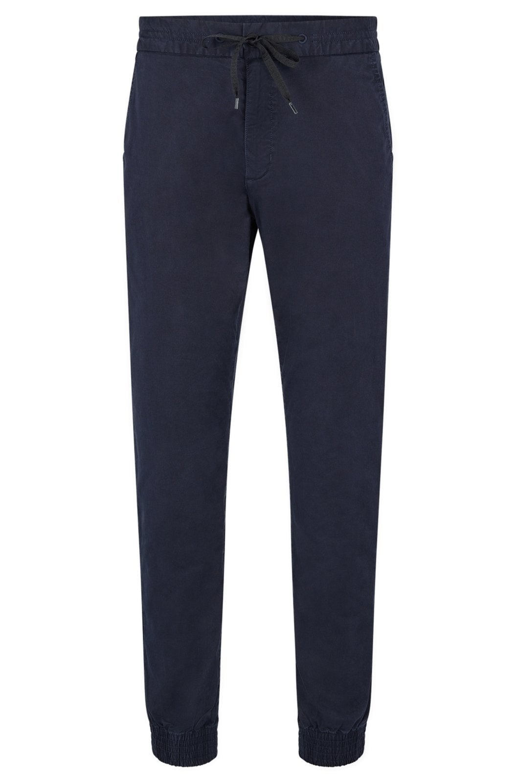 Calça Chino Slim Fit Com Punho Em Gabardine Stretch
