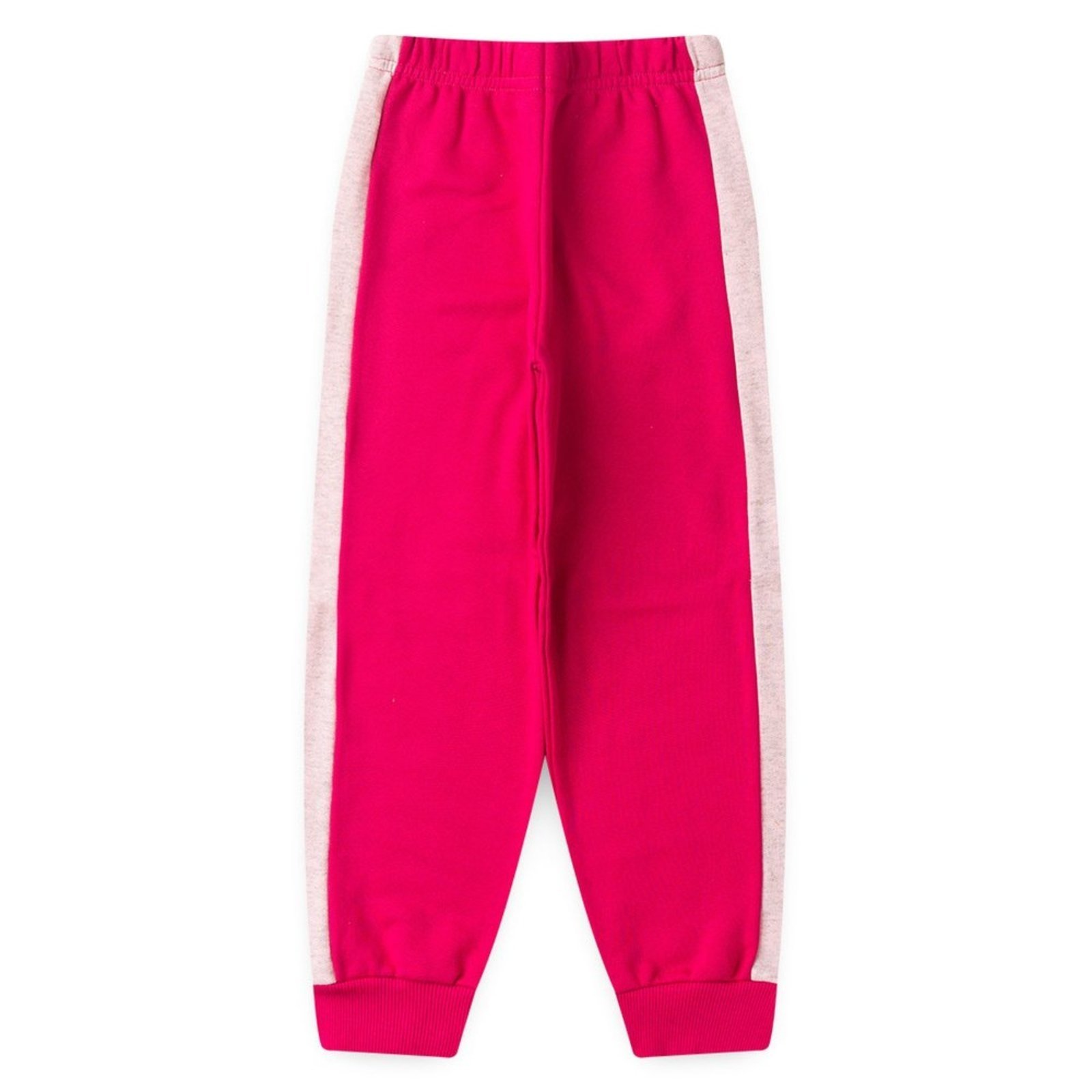 Infantil – Calça Inverno Menina Pink em Moletom felpado com Recorte