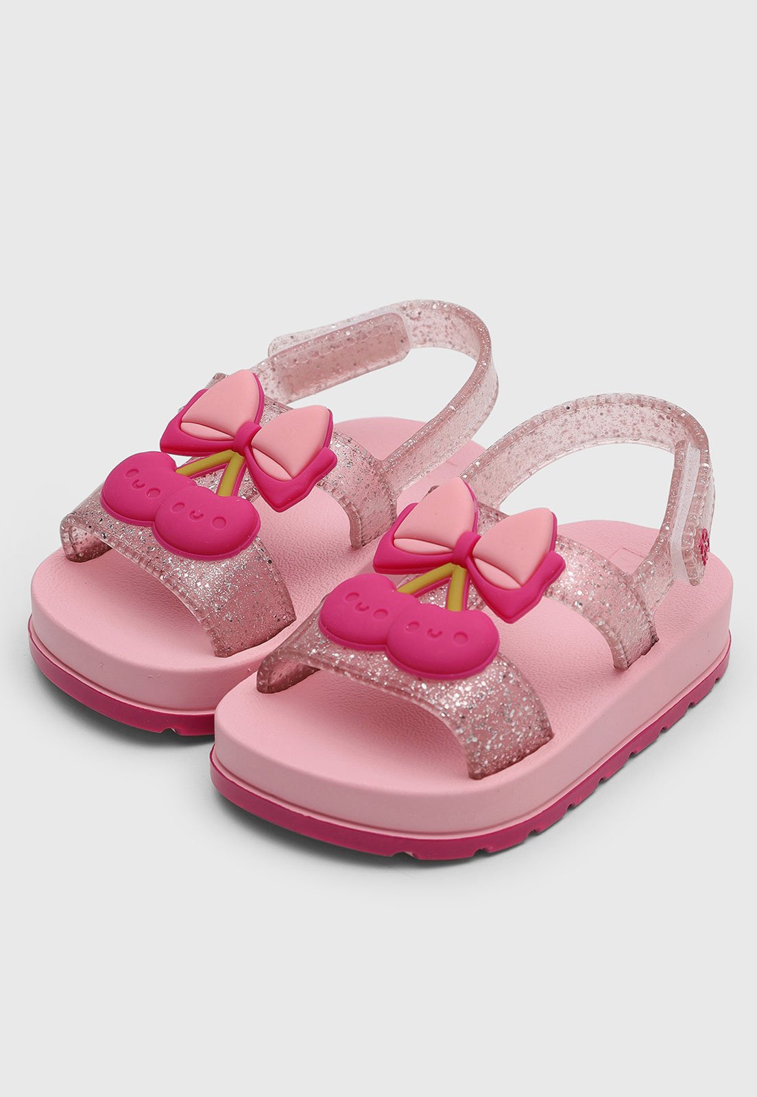 Infantil - Sandália Zaxynina Laço Glitter Rosa