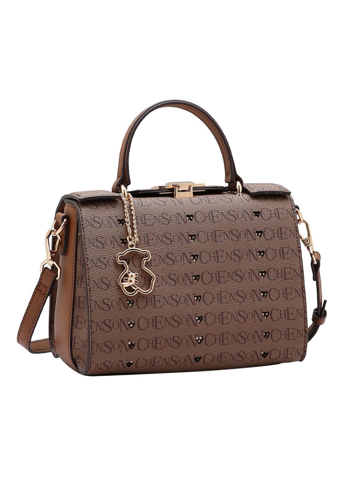 Bolsa Feminina Chenson Cristal Monograma 3485401 Café