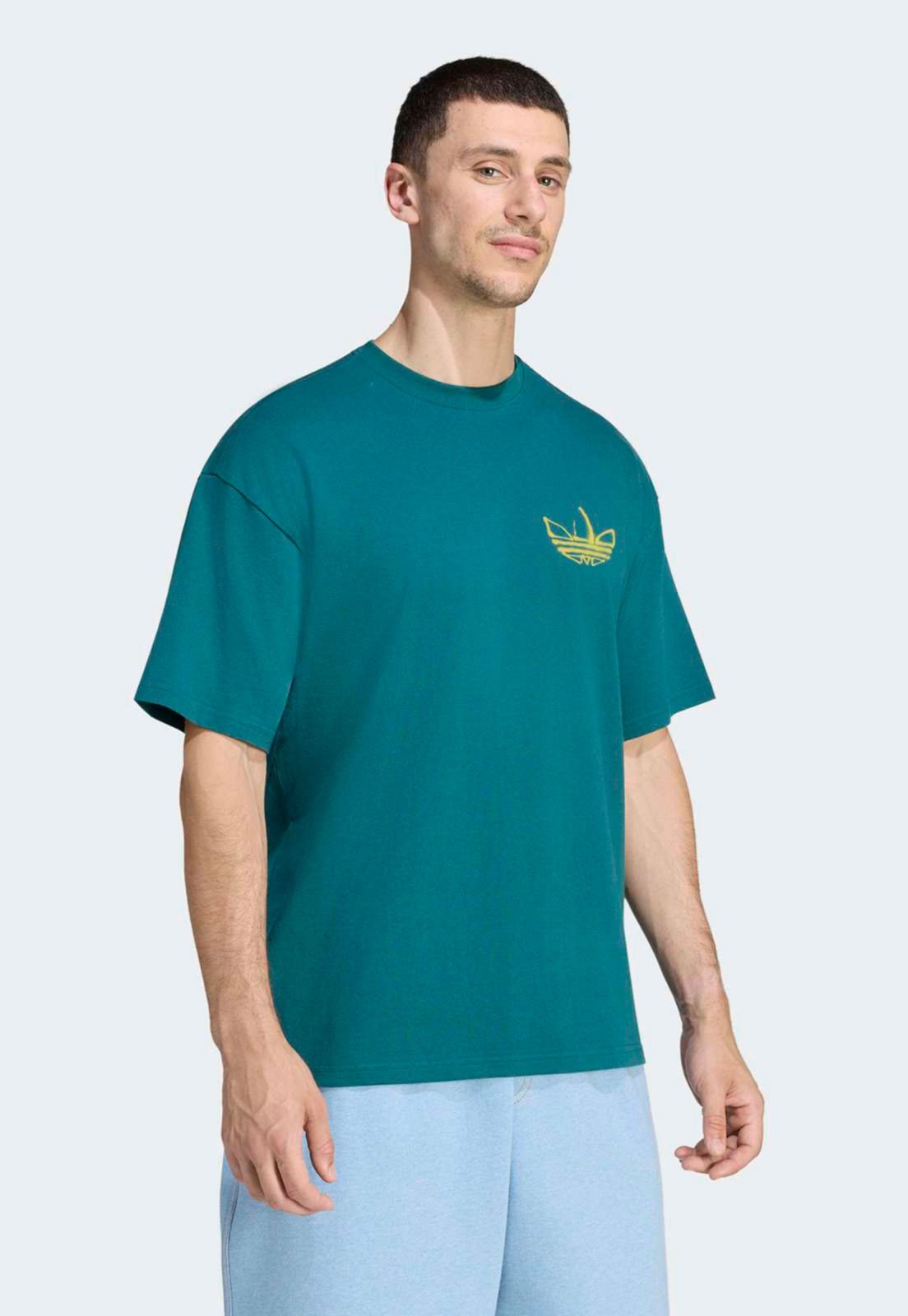 Camiseta Masculina adidas Originals Graphics Verde