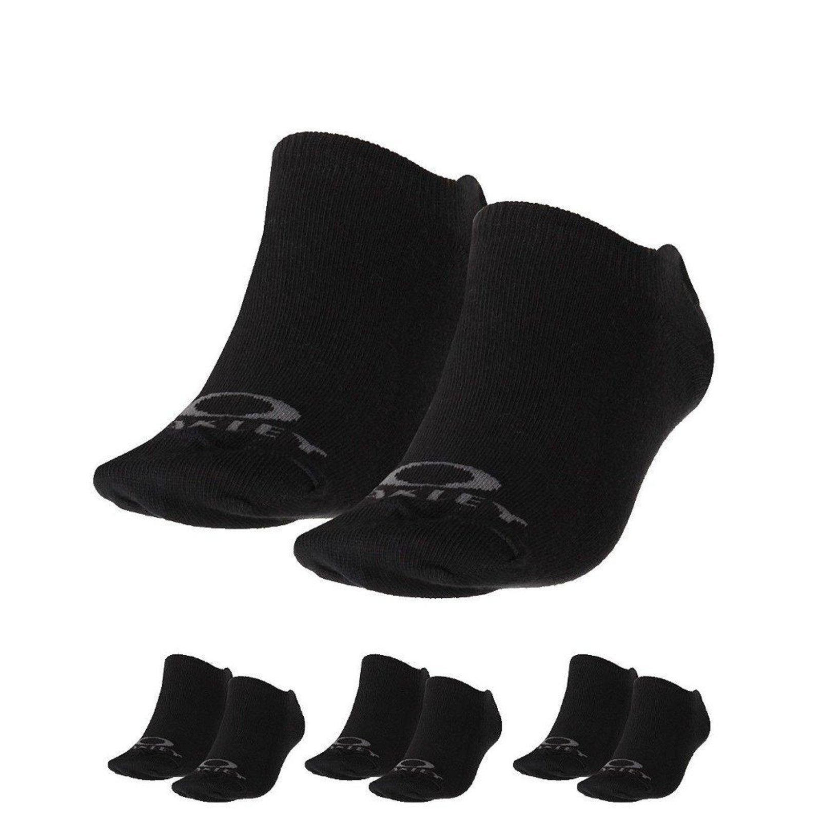 Meia Oakley Essential No Show Kit 3 Pares Preto