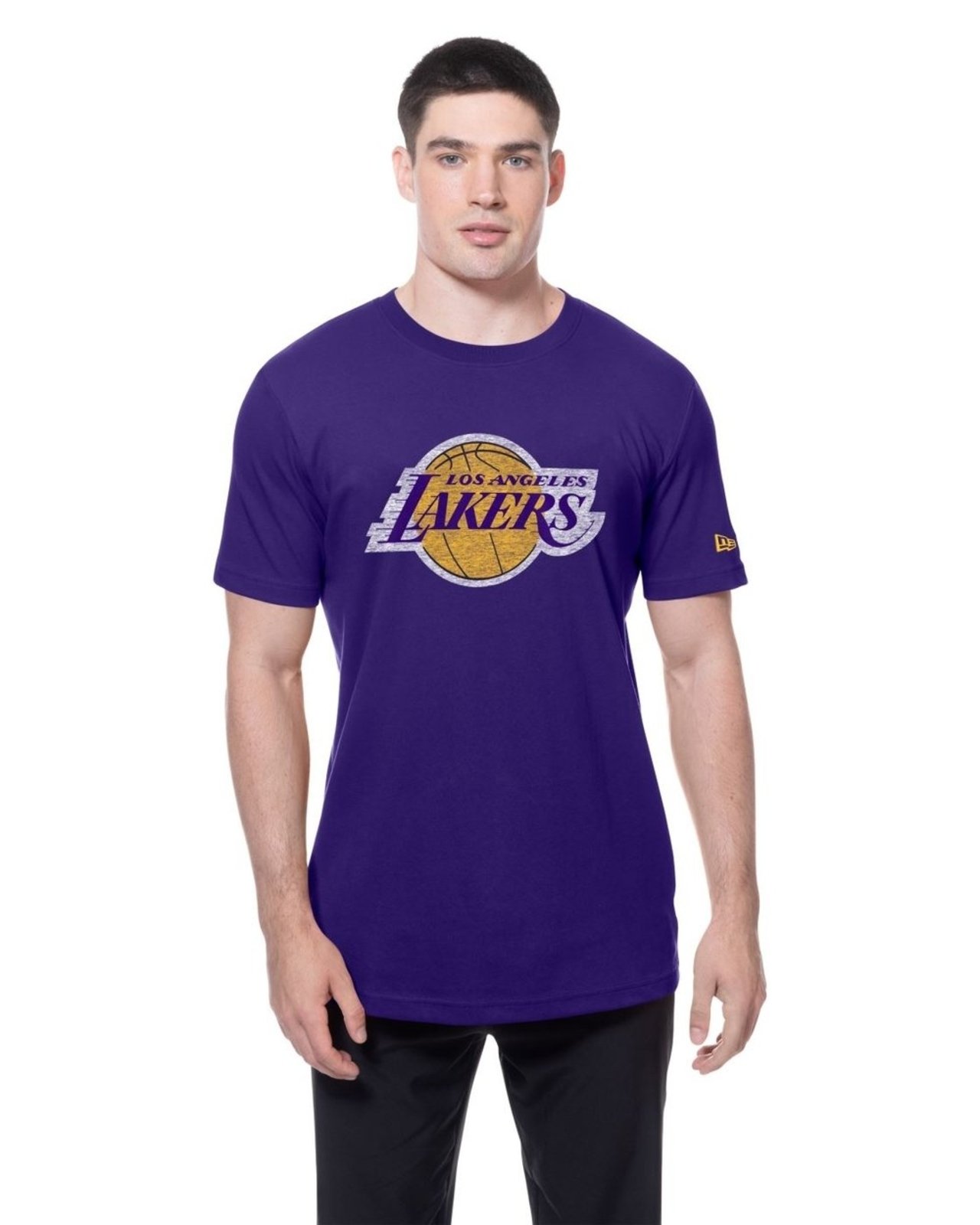 Camiseta New Era Regular Los Angeles Lakers NBA Roxo