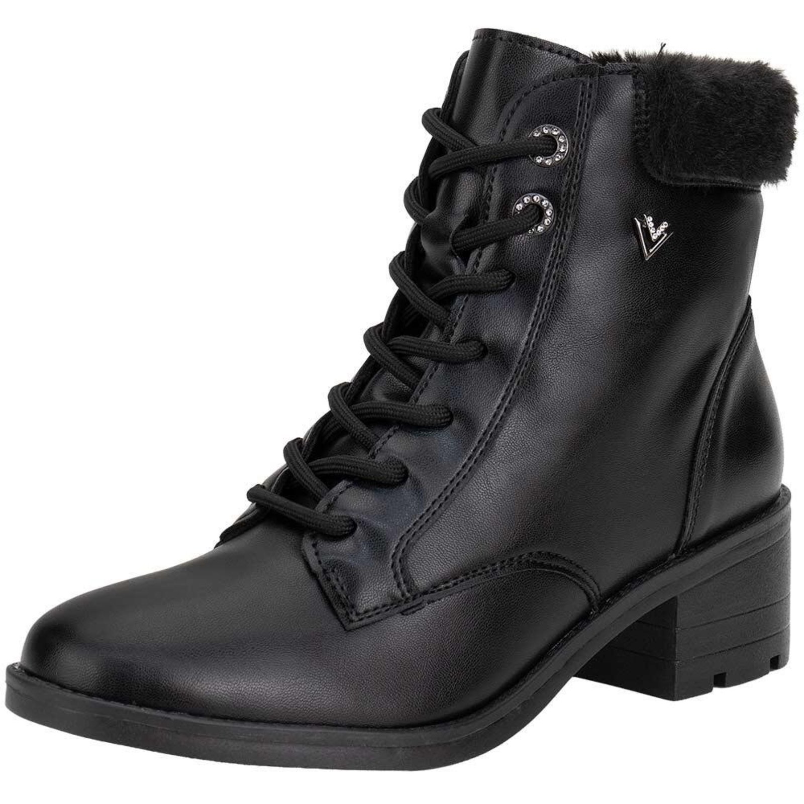 Bota Feminina Coturno Via Marte 002003 A5832030 Preto
