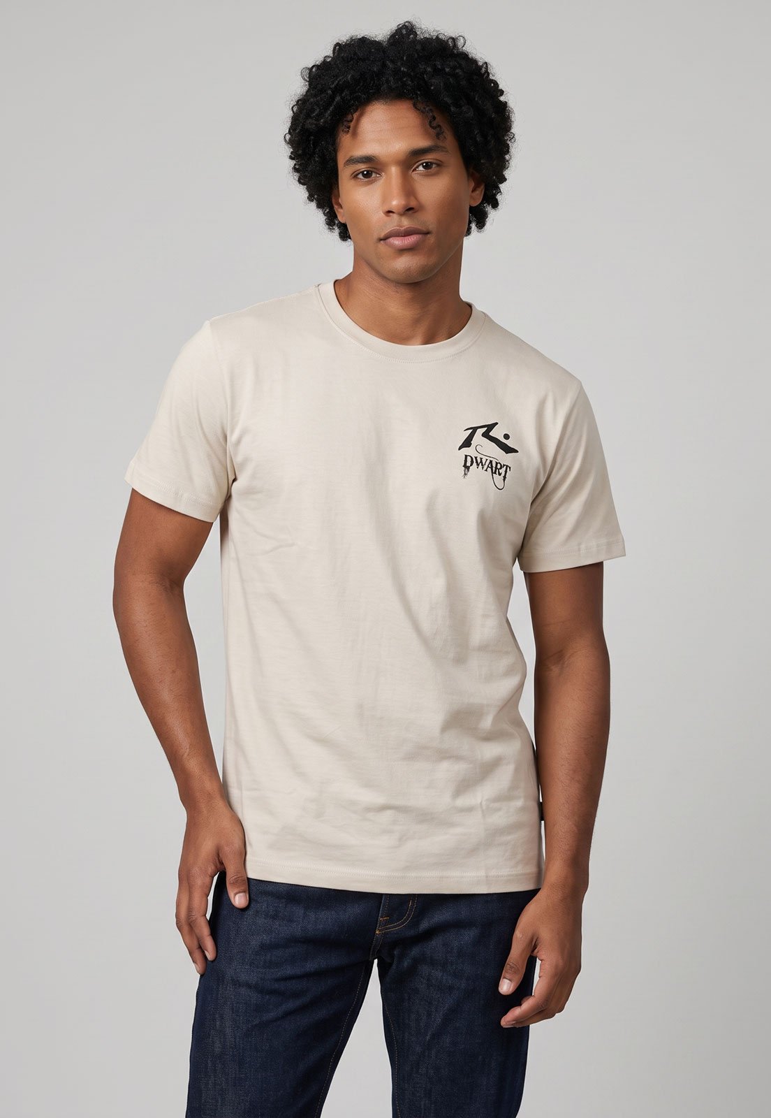Camiseta Masculina Rusty Silk MC Dwart Off-white