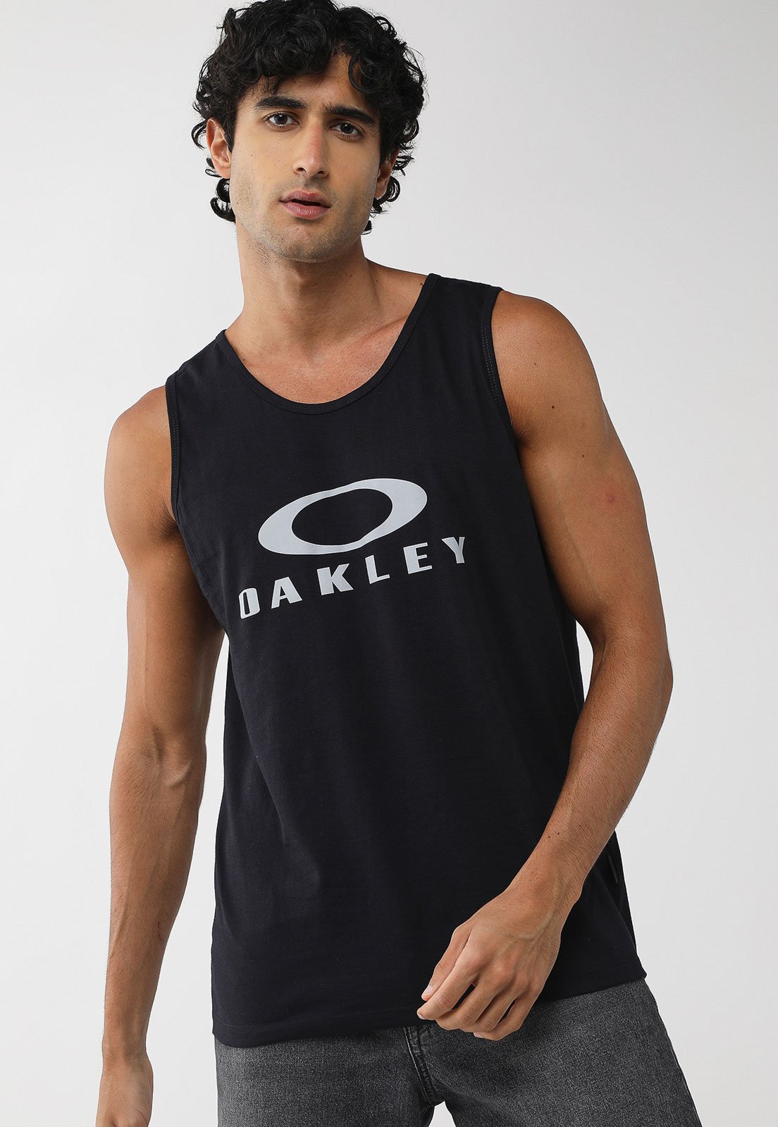 Regata Masculina Oakley Mod Tank Preta
