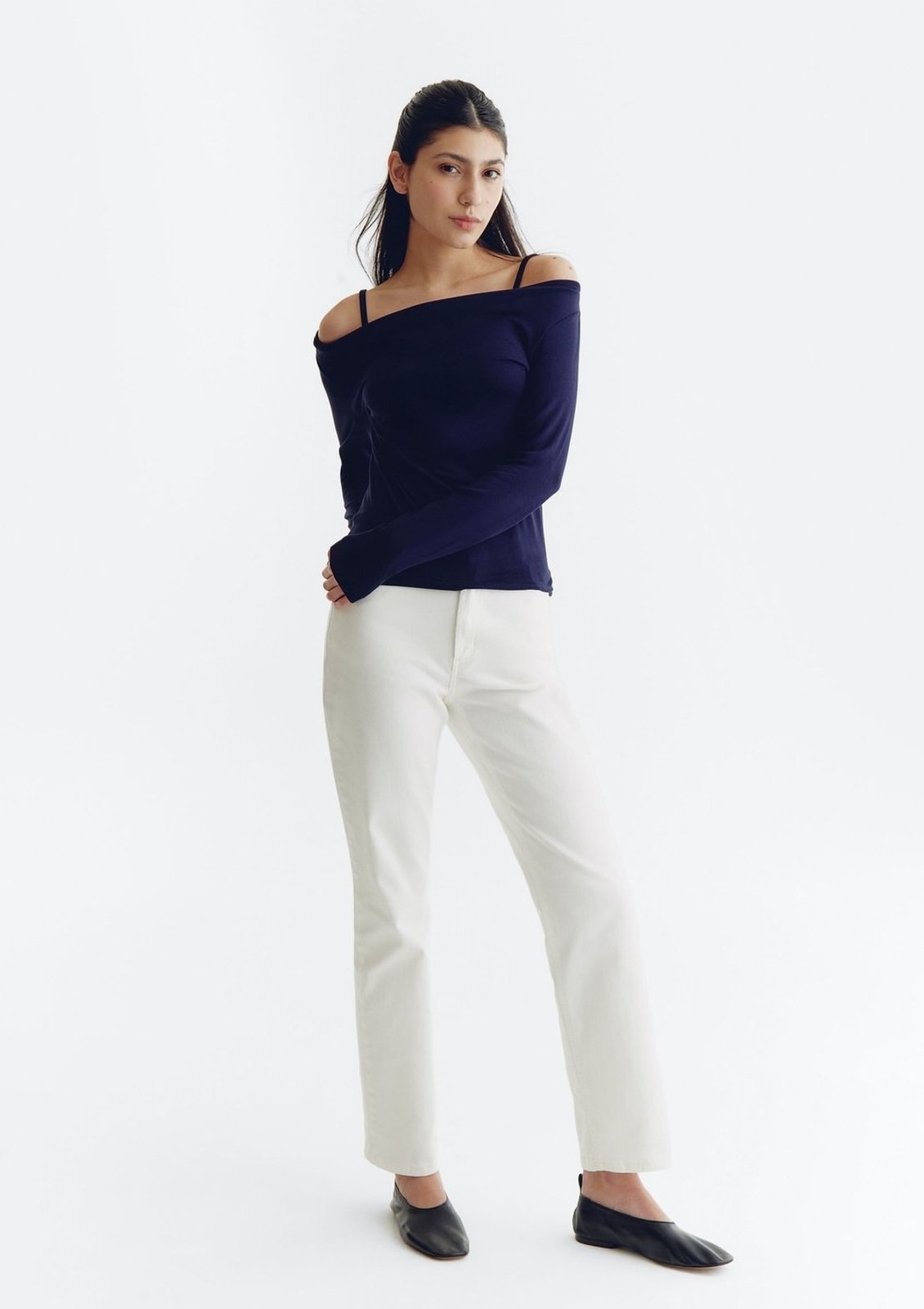 Blusa Feminina Decote Canoa Com Sobreposição Hering