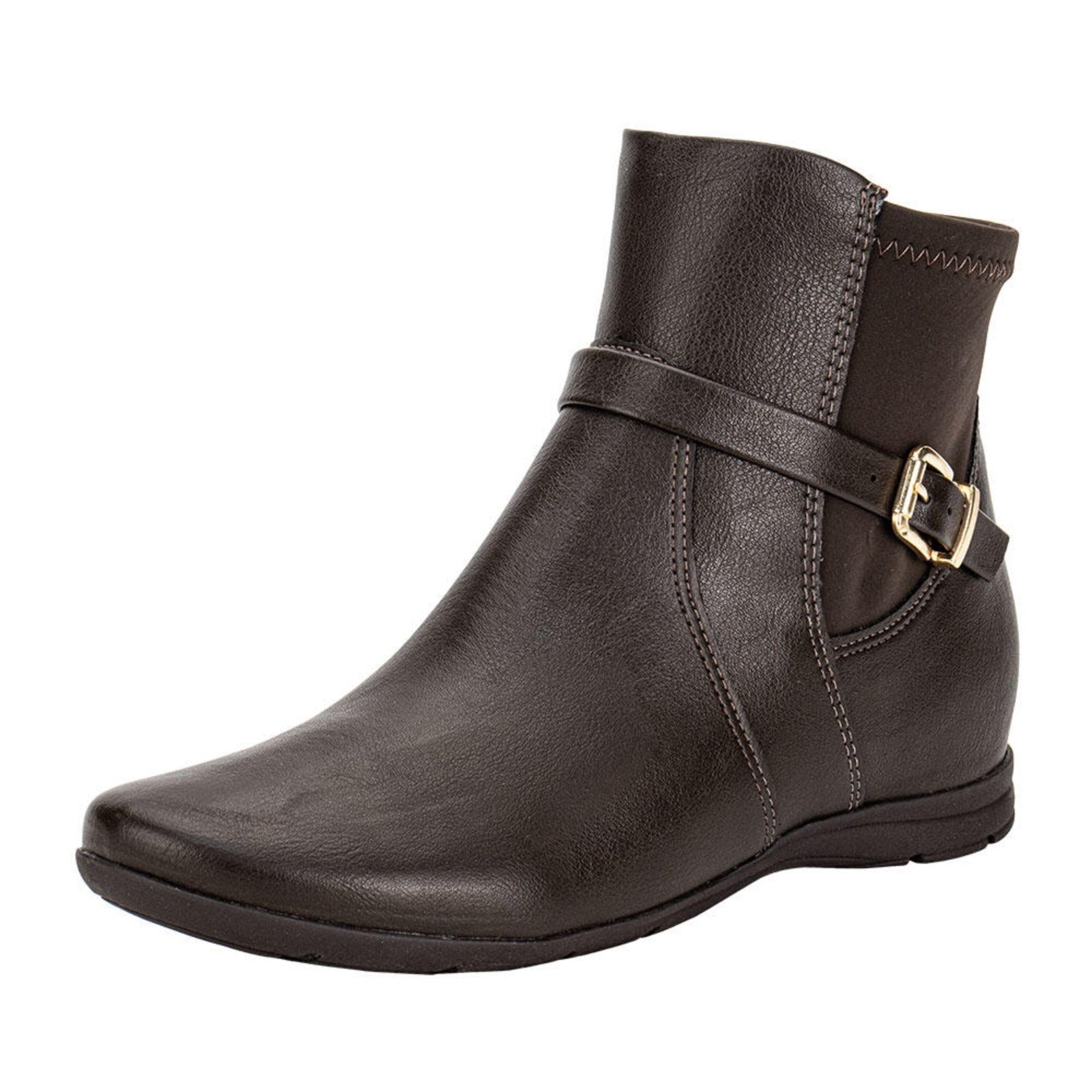 Bota Feminina Cano Baixo Comfortflex 2491304 A1451304 Café