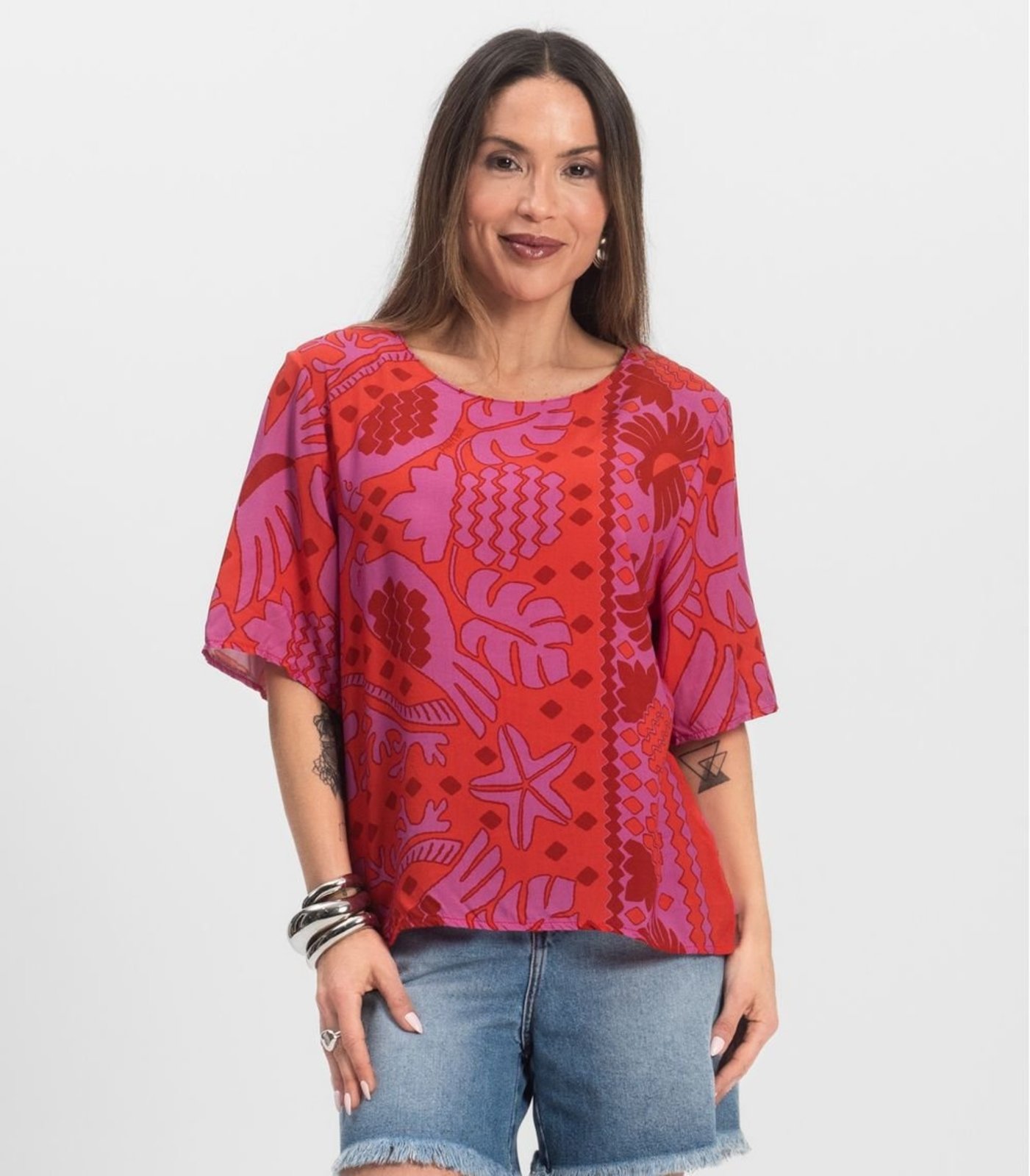 Blusa Feminina Infinita Cor Vermelho