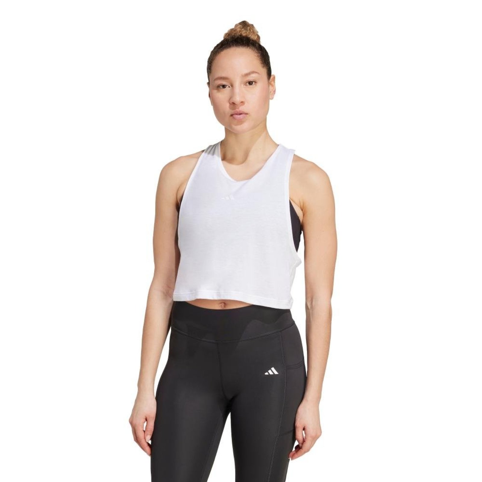 Regata Cropped Yoga Essentials adidas Performance Branco