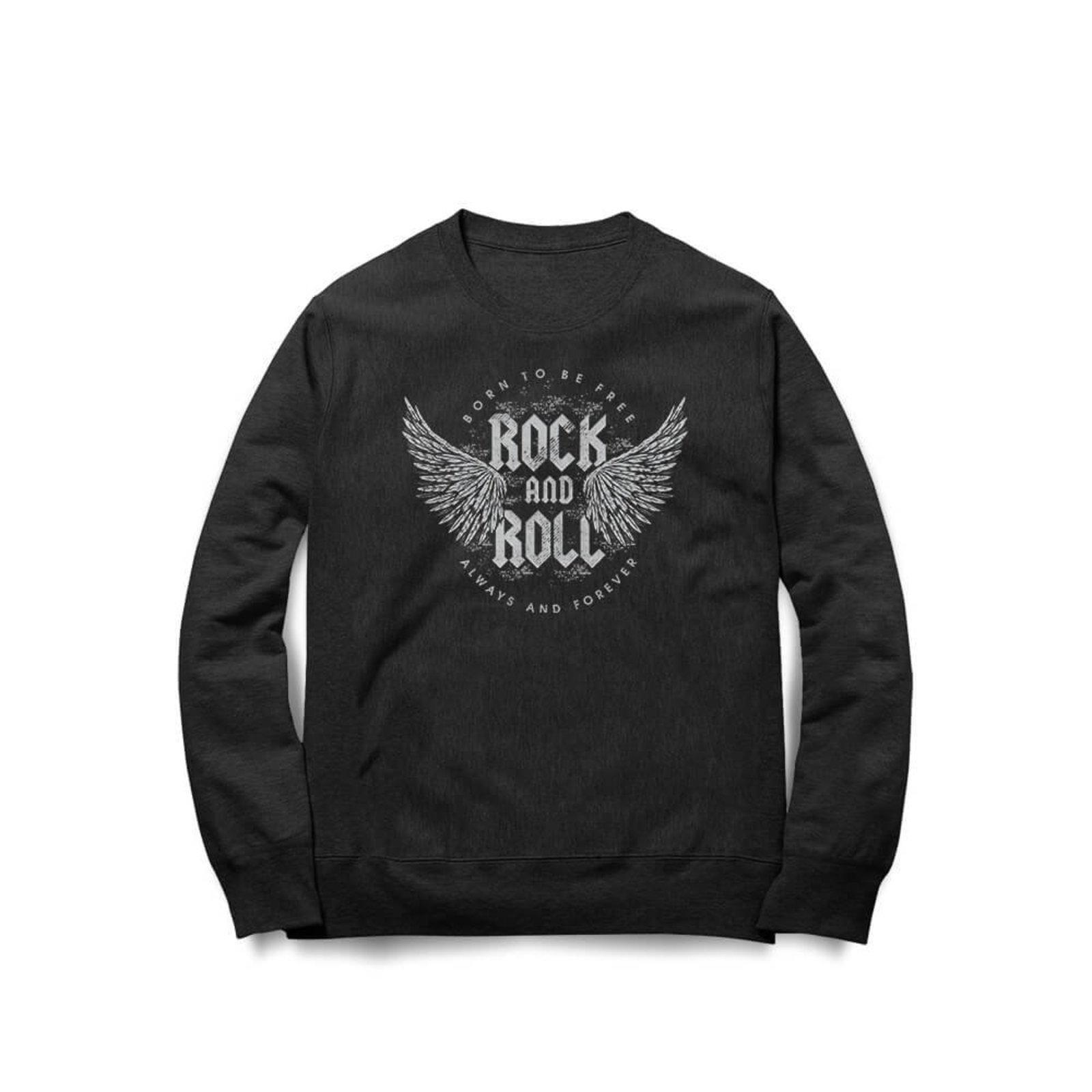 Moletom Rock And Roll - Preto - Casual - Studio Geek