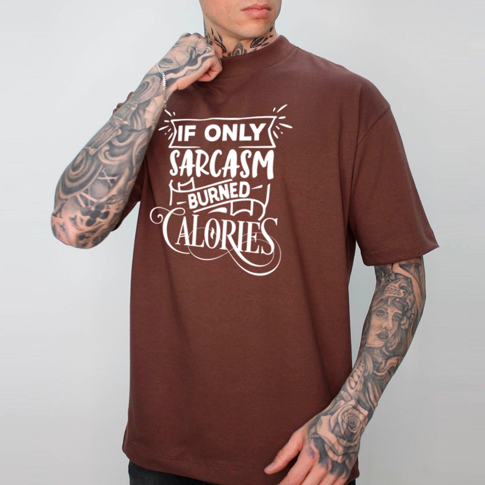 Vista 2 Camiseta Ousy Básica Estampa Sarcasmo Humor Irônico Unissex branco ousy branco