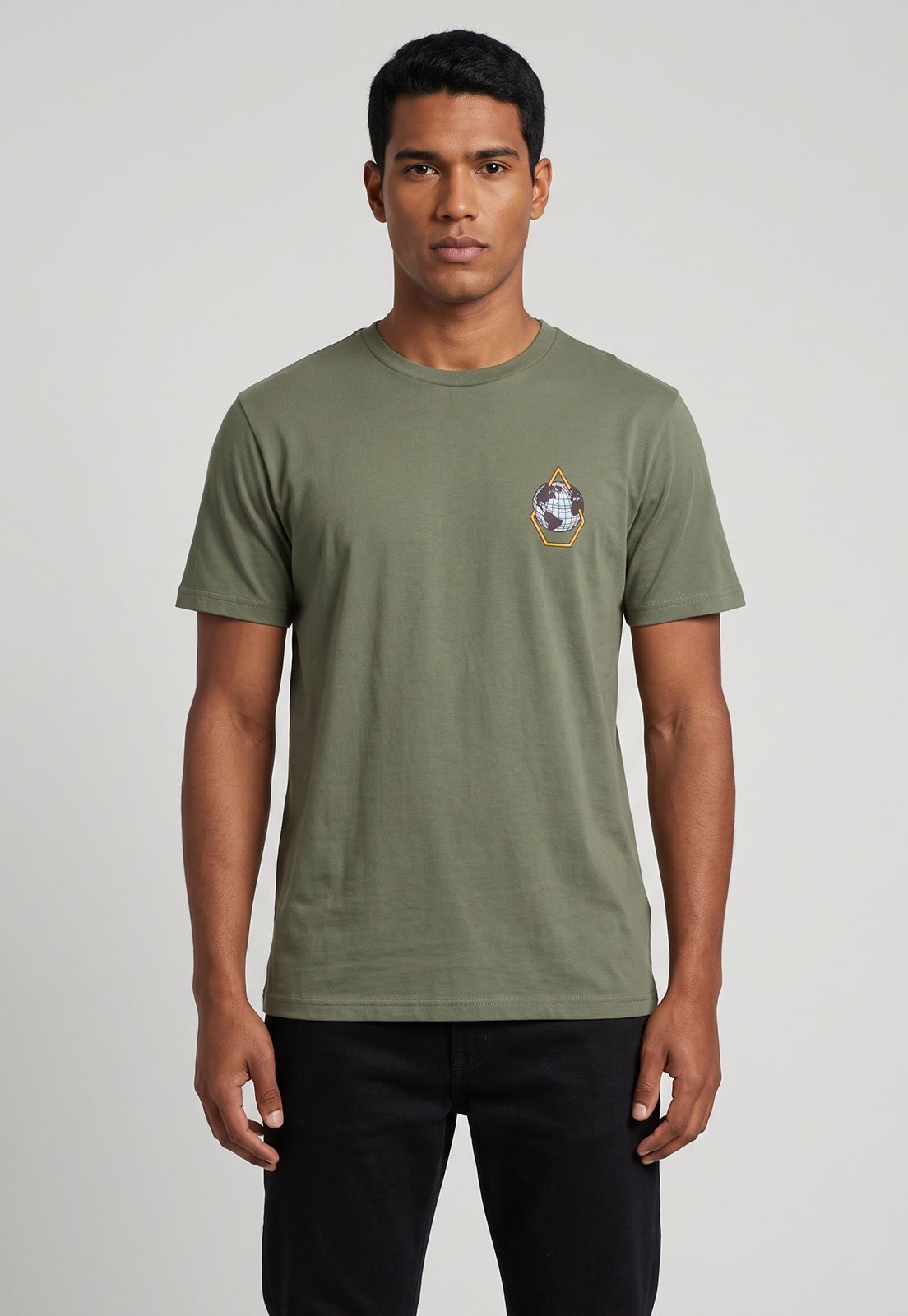 Camiseta Masculina Volcom Earth Tripper Verde