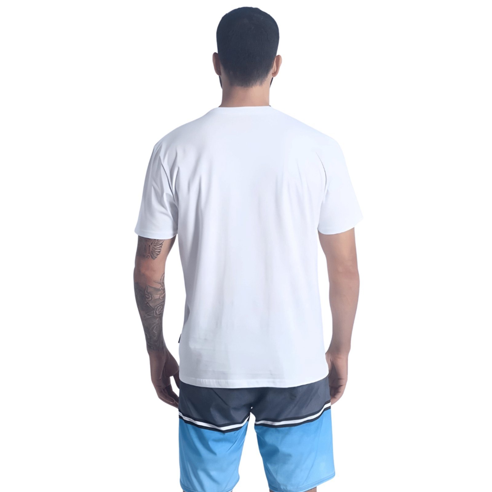 Camiseta Masculina Malha Silk Oceano