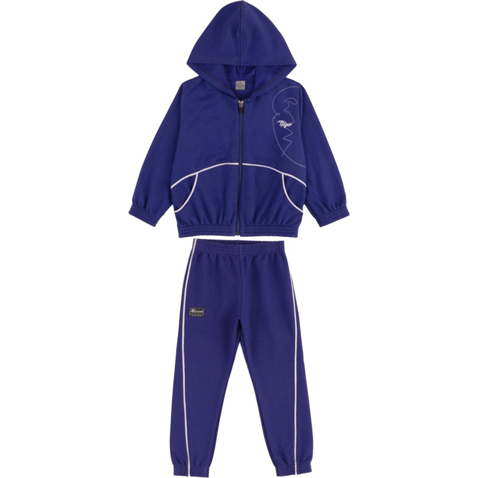 Infantil - Conjunto Longo Moletom Menino Tigor T. Tigre