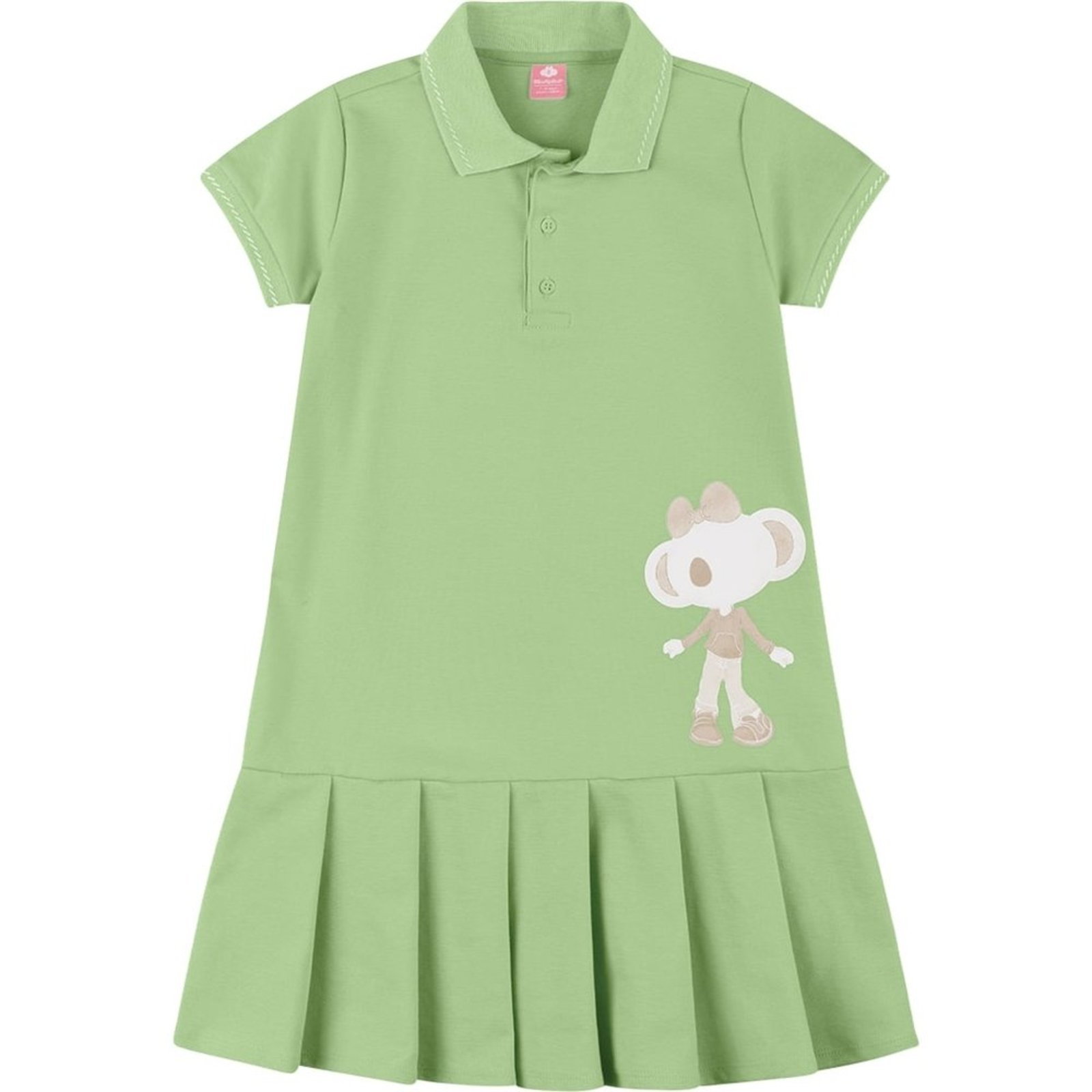 Infantil - Vestido Curto Polo Menina Lilica Ripilica