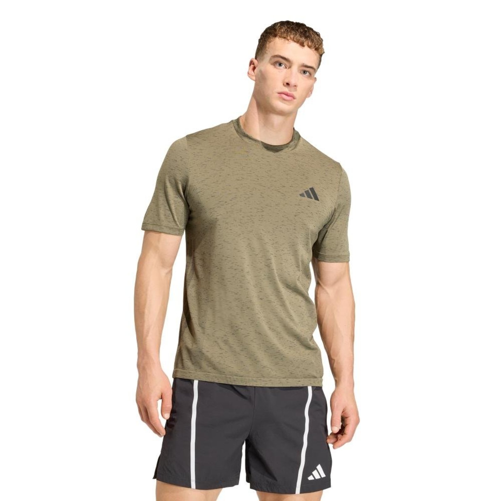Camiseta Sem Costura Workout Essentials adidas Performance Verde