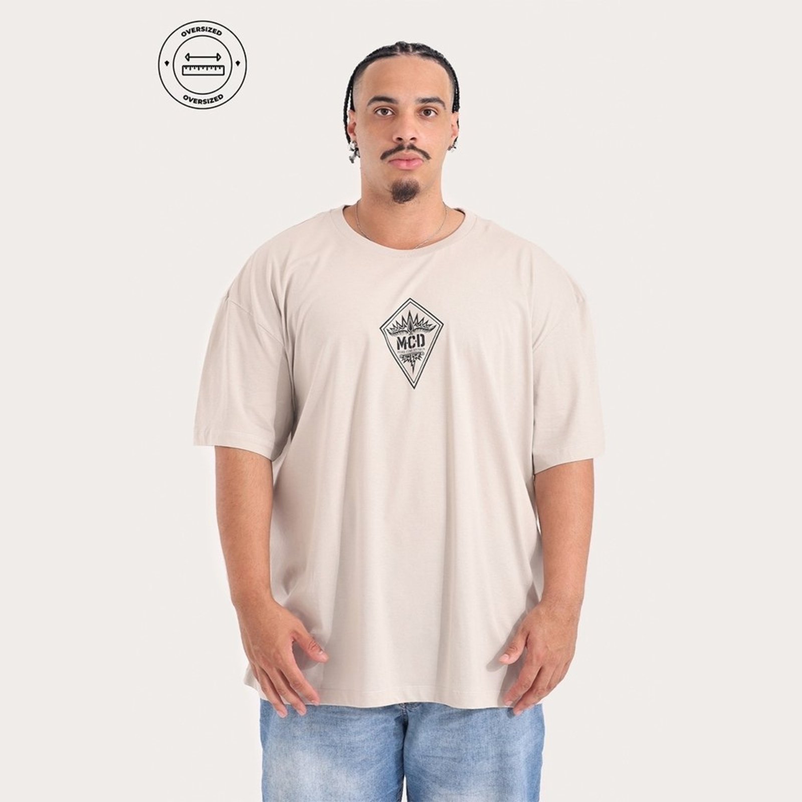 T-Shirt Oversized Linha Do Tempo
