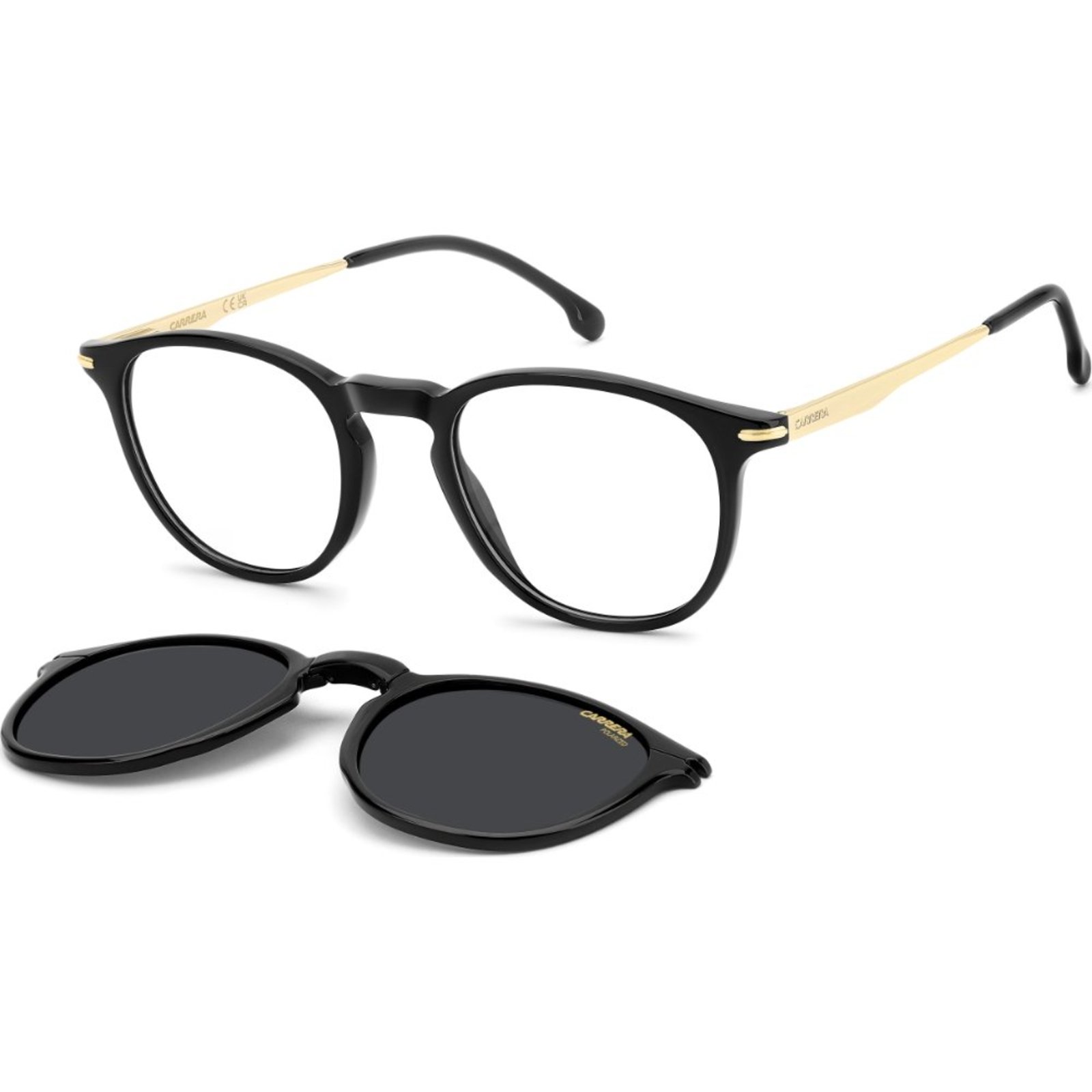 Óculos de Sol Clipon Carrera 393 C 807 4921 Preto Masculino