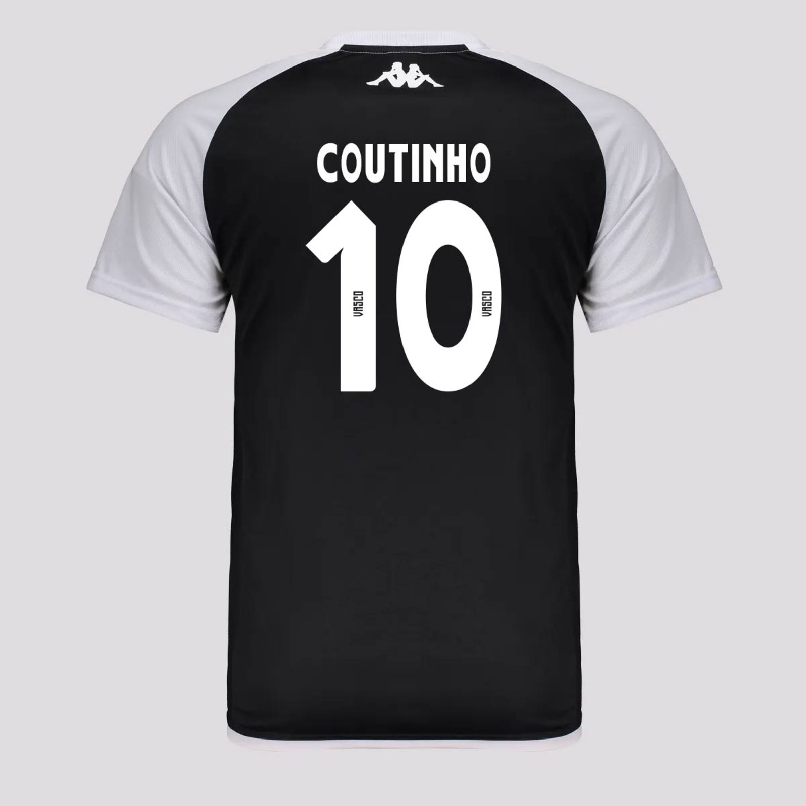 Camisa Kappa Vasco Supporter Graphik Duo Preta 10 Coutinho