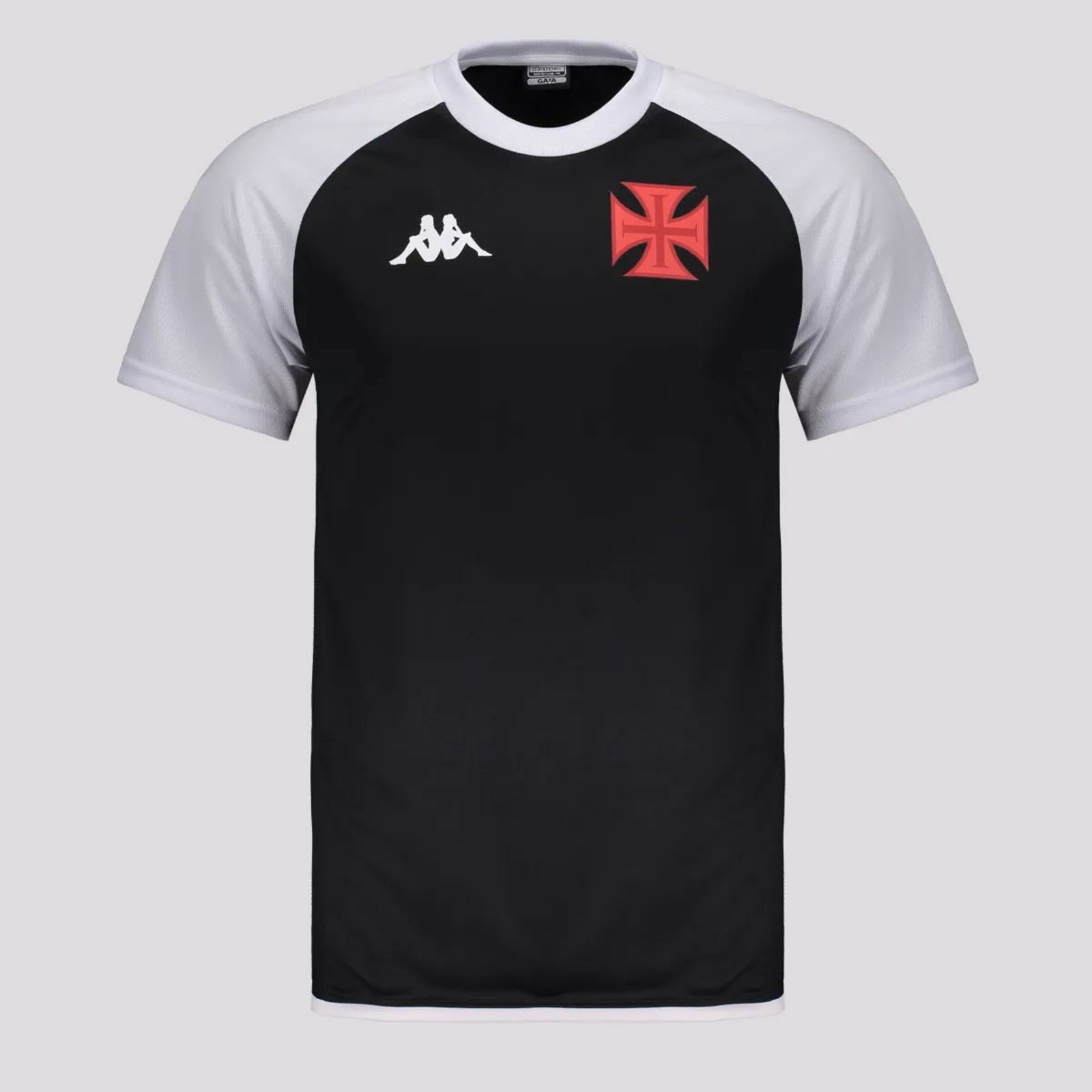 Vista 3 Camisa Kappa Vasco Supporter Graphik Duo Preta 10 Coutinho preto Kappa preto