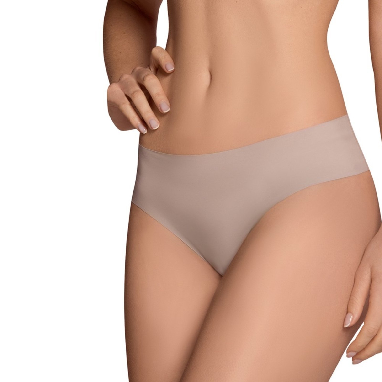 Vista 2 Calcinha Selene Corte a Fio Feminina bege SELENE bege