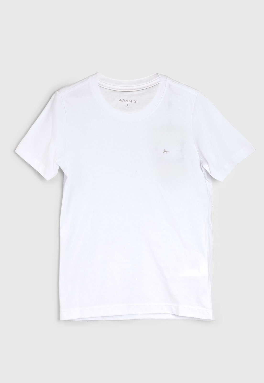 Vista 2 Infantil - Camiseta Aramis Logo Branca branco Aramis branco