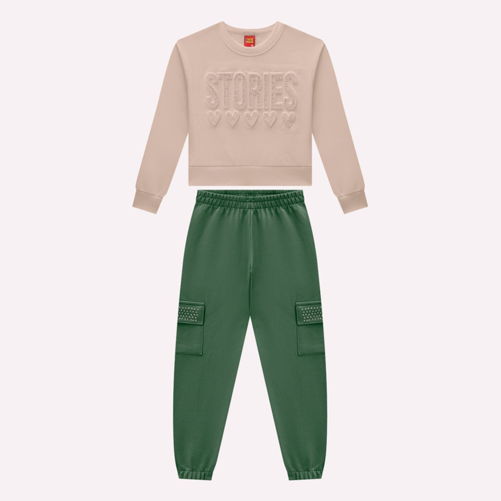 Infantil - Conjunto Menina Embossing Kyly