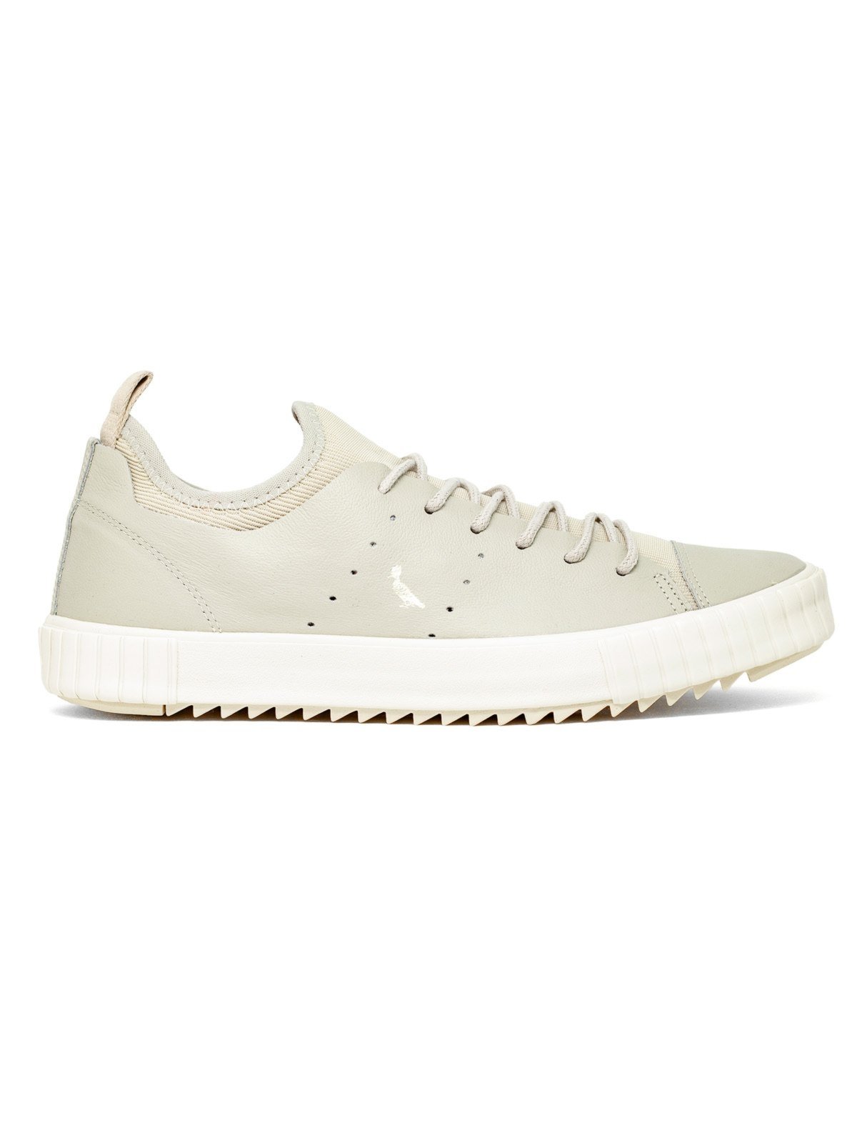 Tênis Reserva Go Masculino Astral Casual Couro Urbano Meia Elástica Conforto Branco Off White