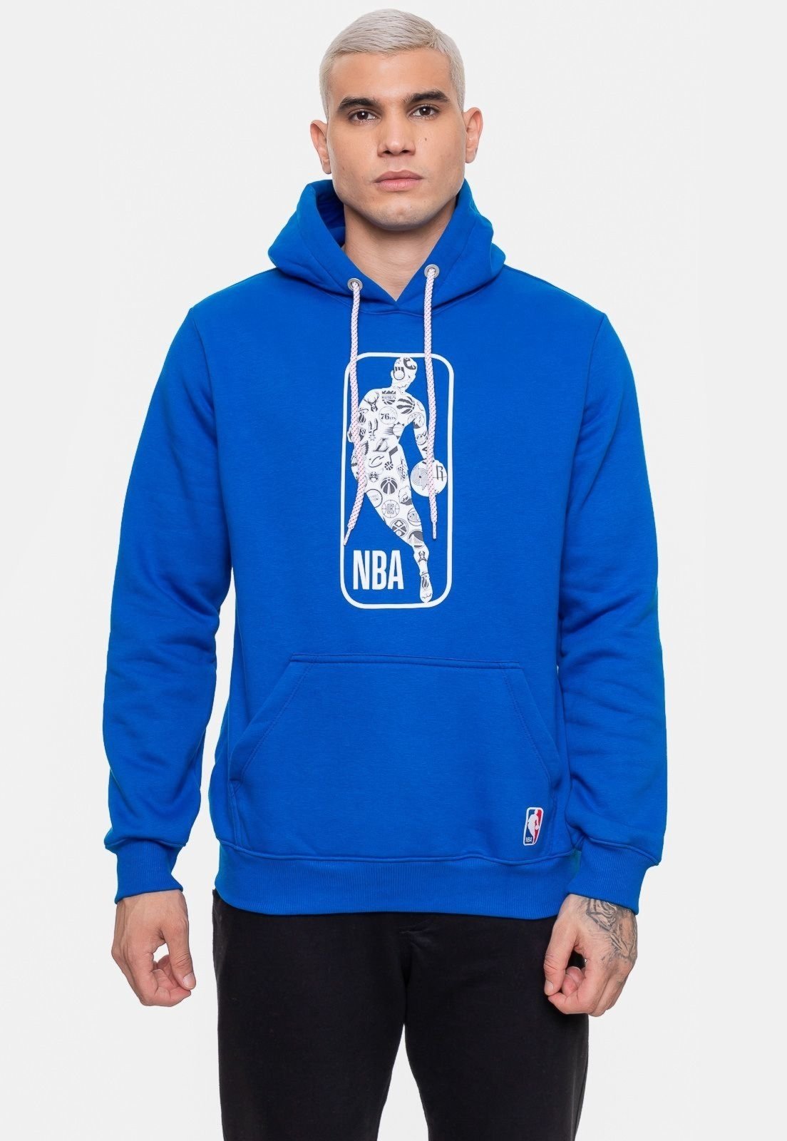 Moletom NBA Masculino All Teams Azul Mescla