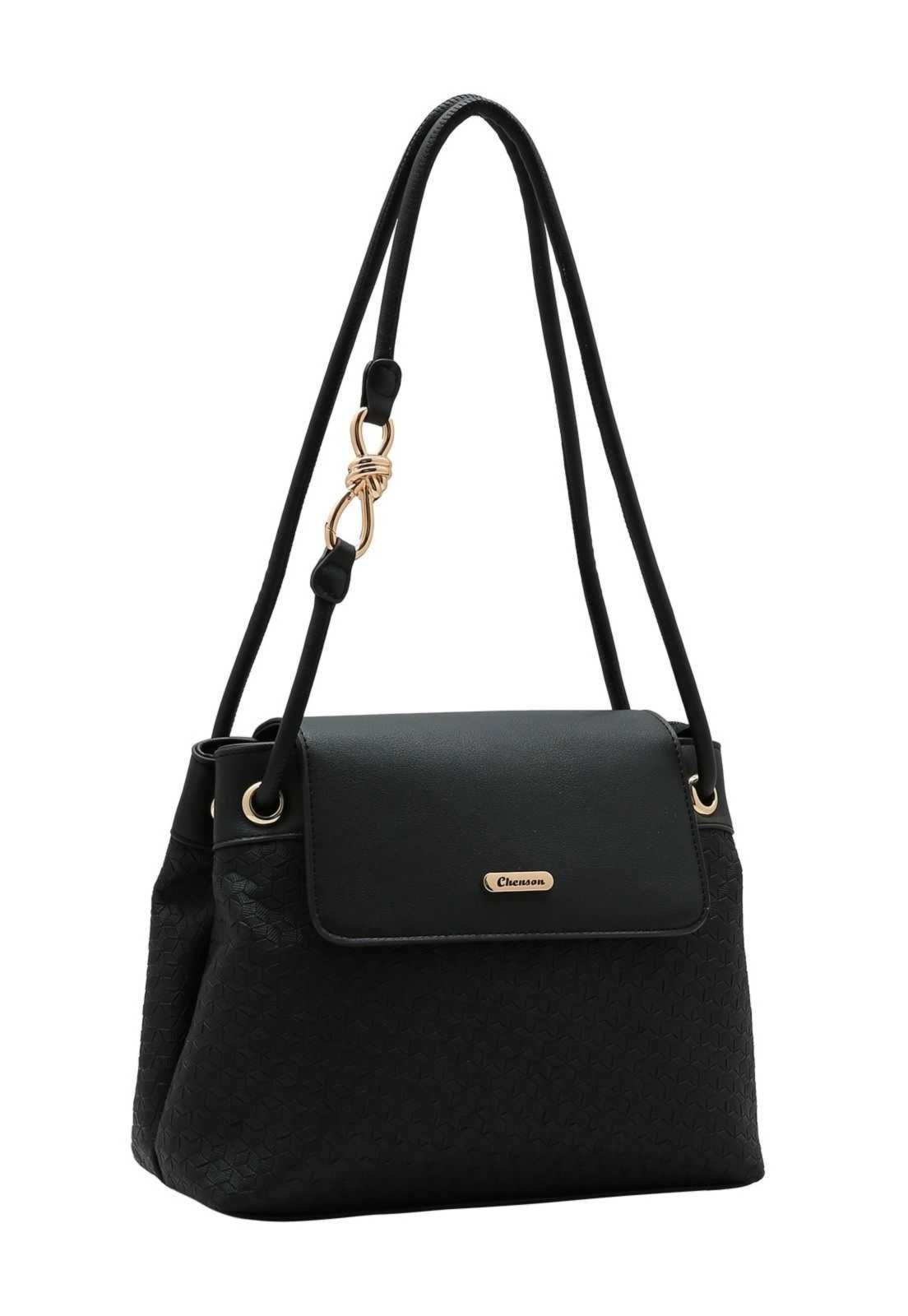Bolsa Feminina Chenson Ferragem Chic 3485306 Preto