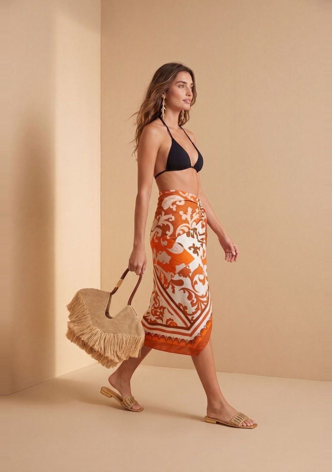 Lenço Morena Rosa Grande - Off-white