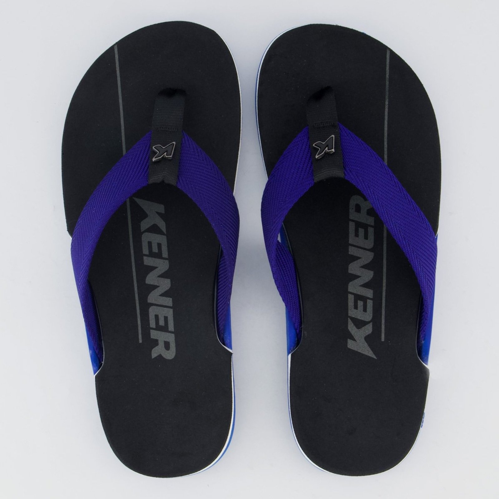 Chinelo Kenner NK6 Pro Preto e Azul Marinho