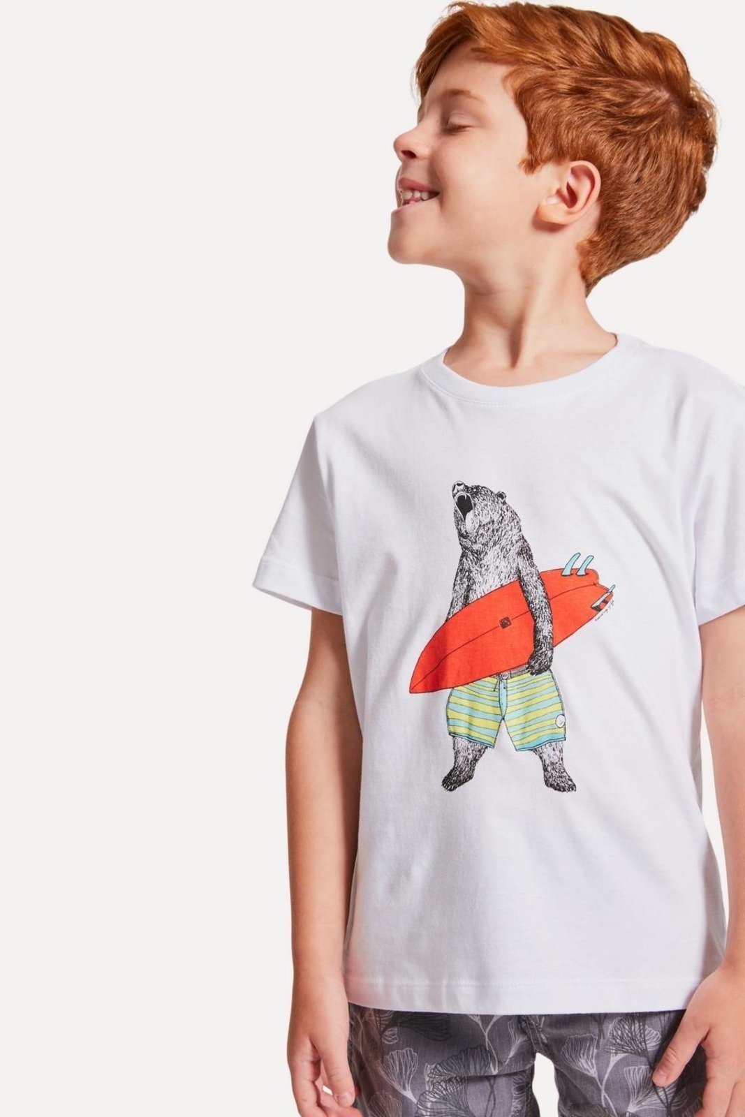Vista 3 Infantil - Camiseta Surf Bear Conforto Reserva Mini branco Reserva Mini branco
