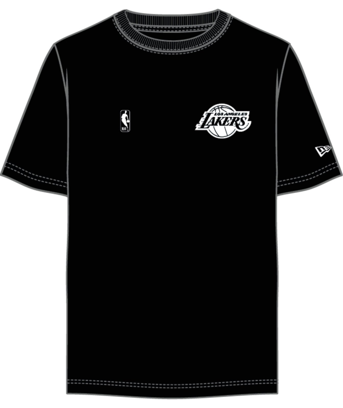Camiseta New Era Regular Los Angeles Lakers Preto