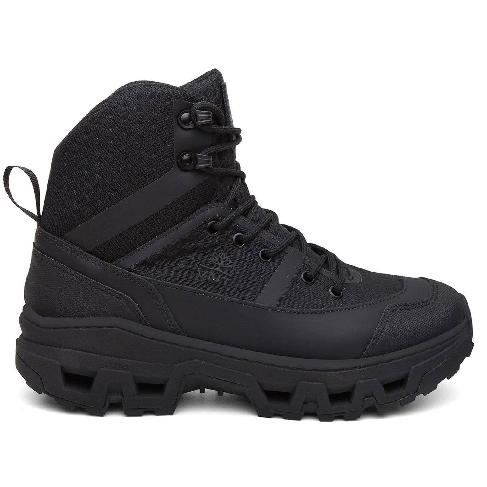 Bota Coturno Masculina Gorpcore Nylon e TPU Tecnologia Flutue Lançamento Preto