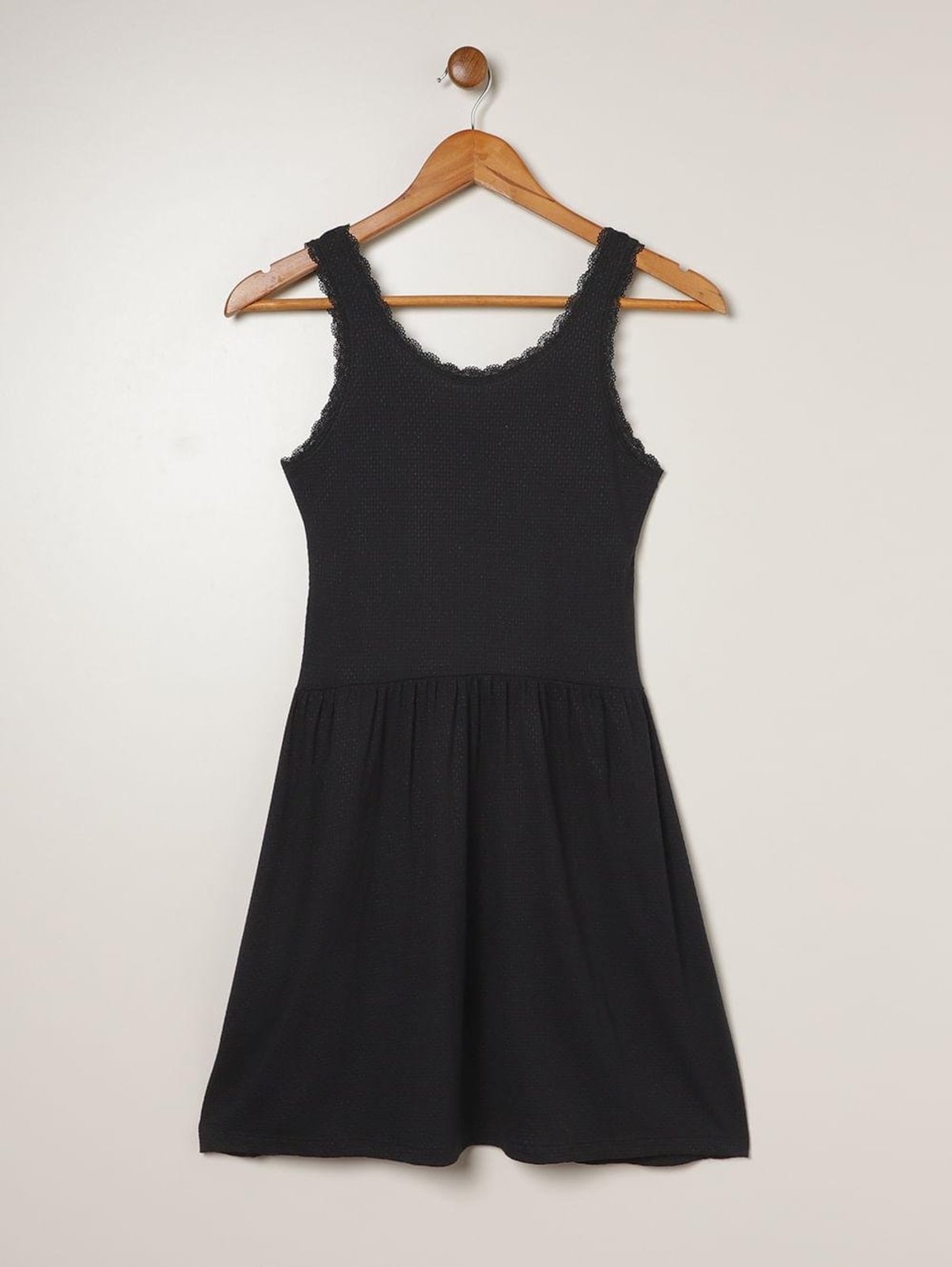 Infantil - Vestido Malha Juvenil Para Menina - PRETO