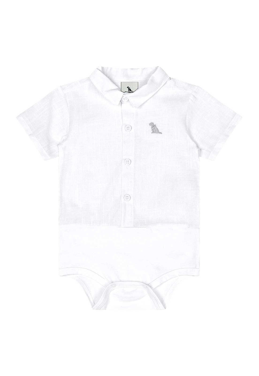 Vista 3 Infantil - Conjunto Body e Bermuda Quimby branco Quimby branco